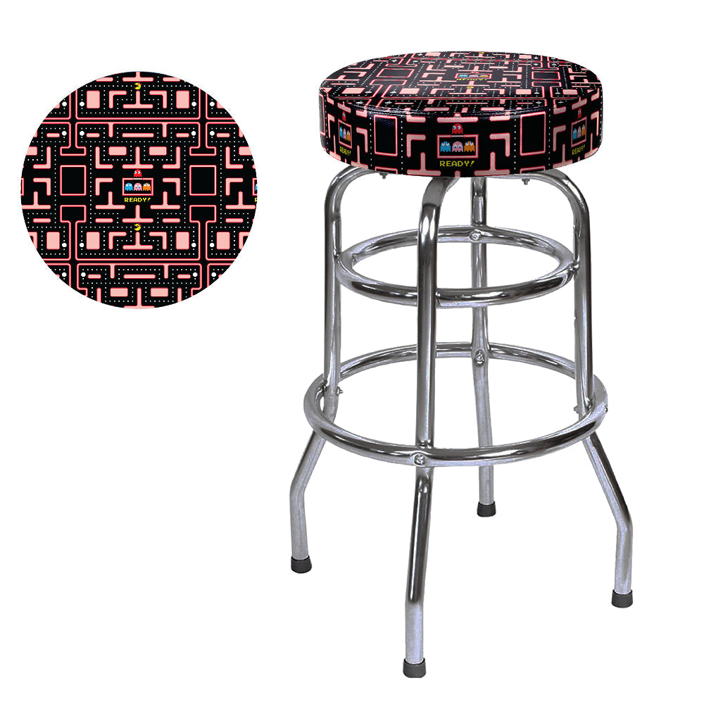 PAC-MAN's 30" Barstool Collection - MS. PAC-MAN