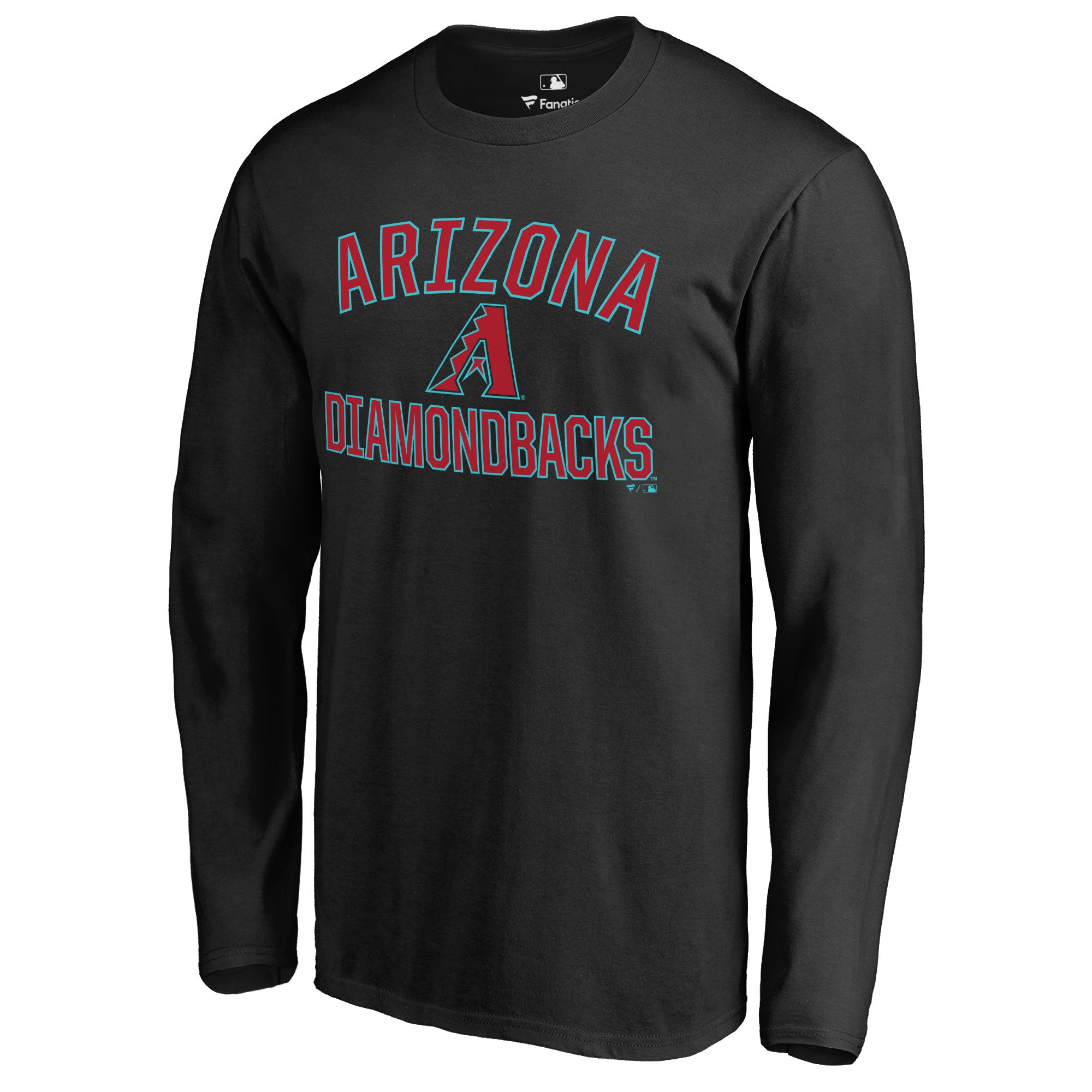 Men's Black Arizona Diamondbacks Victory Arch Long Sleeve T-Shirt