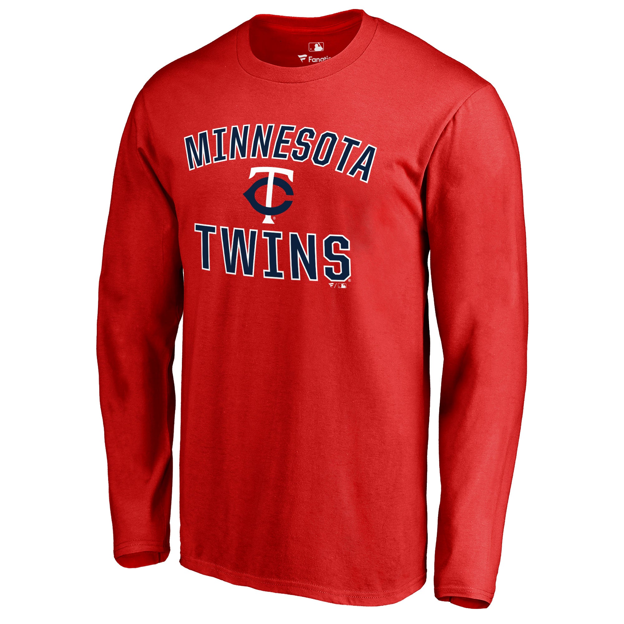 Men's Red Minnesota Twins Victory Arch Long Sleeve T-Shirt