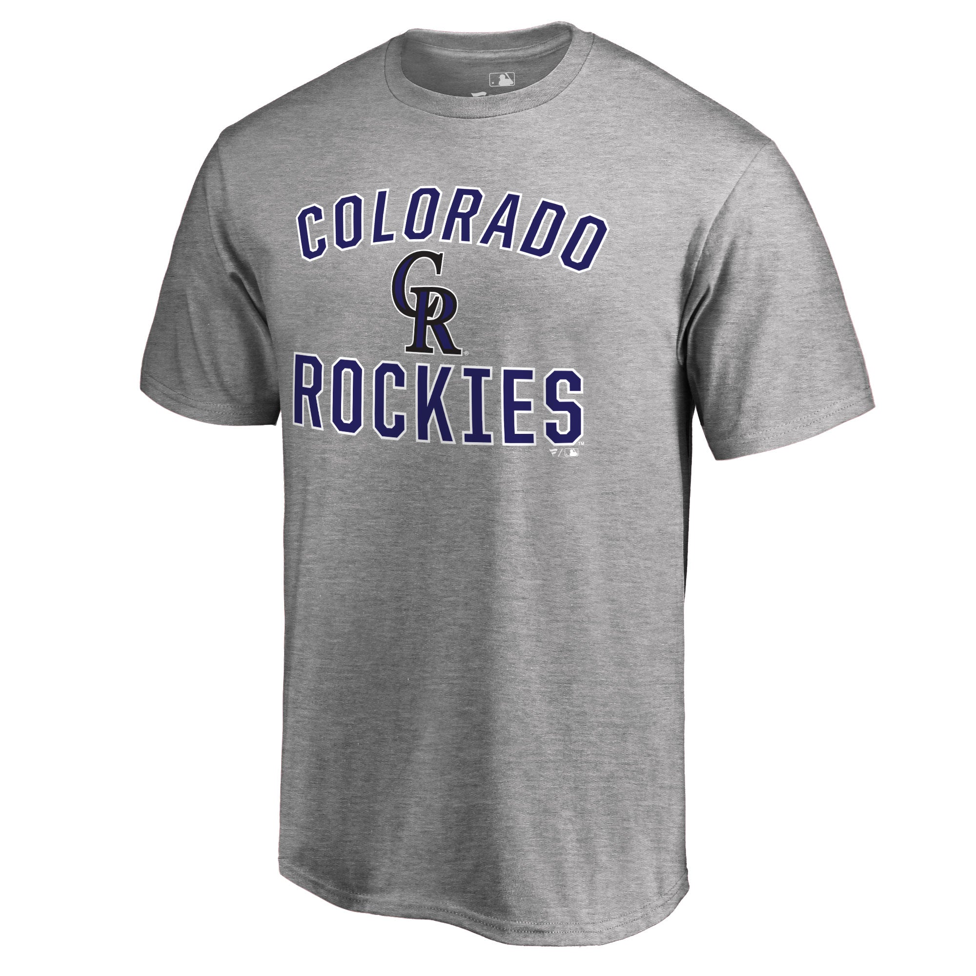 Men's Ash Colorado Rockies Victory Arch T-Shirt