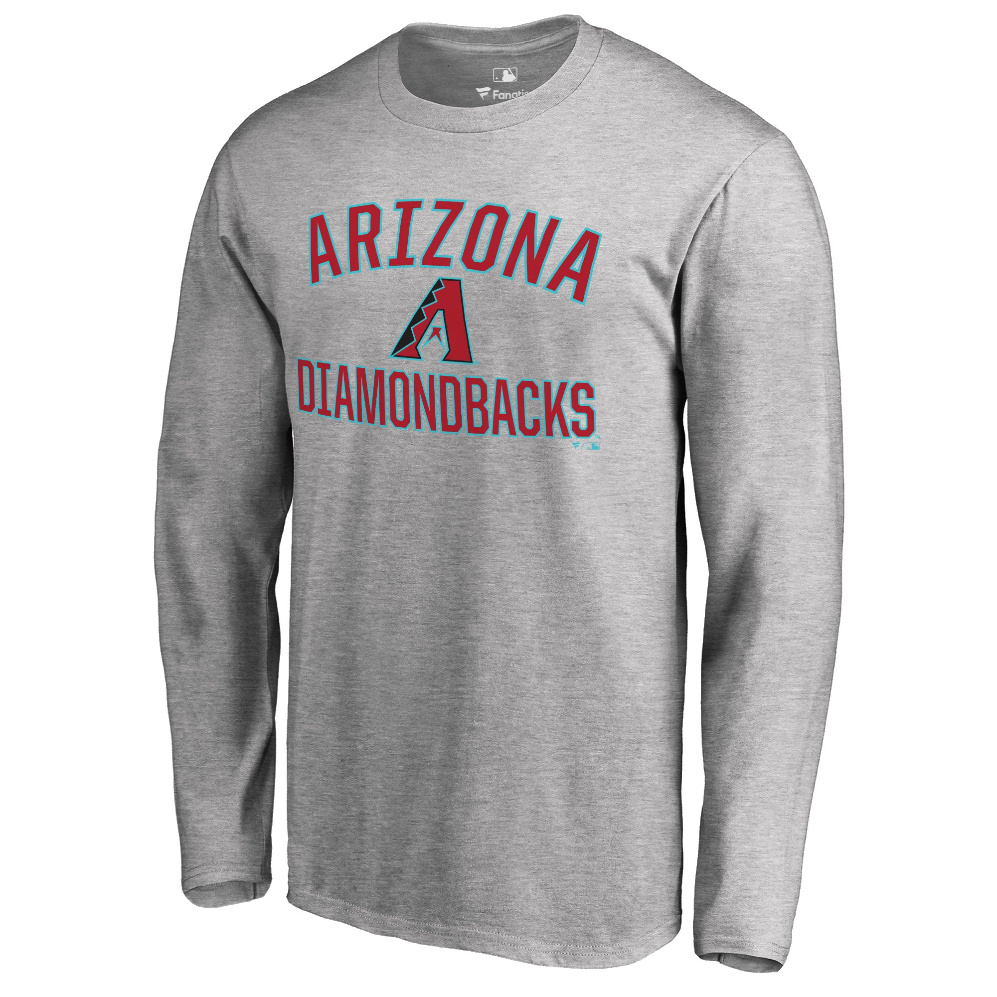 Men's Ash Arizona Diamondbacks Victory Arch Long Sleeve T-Shirt