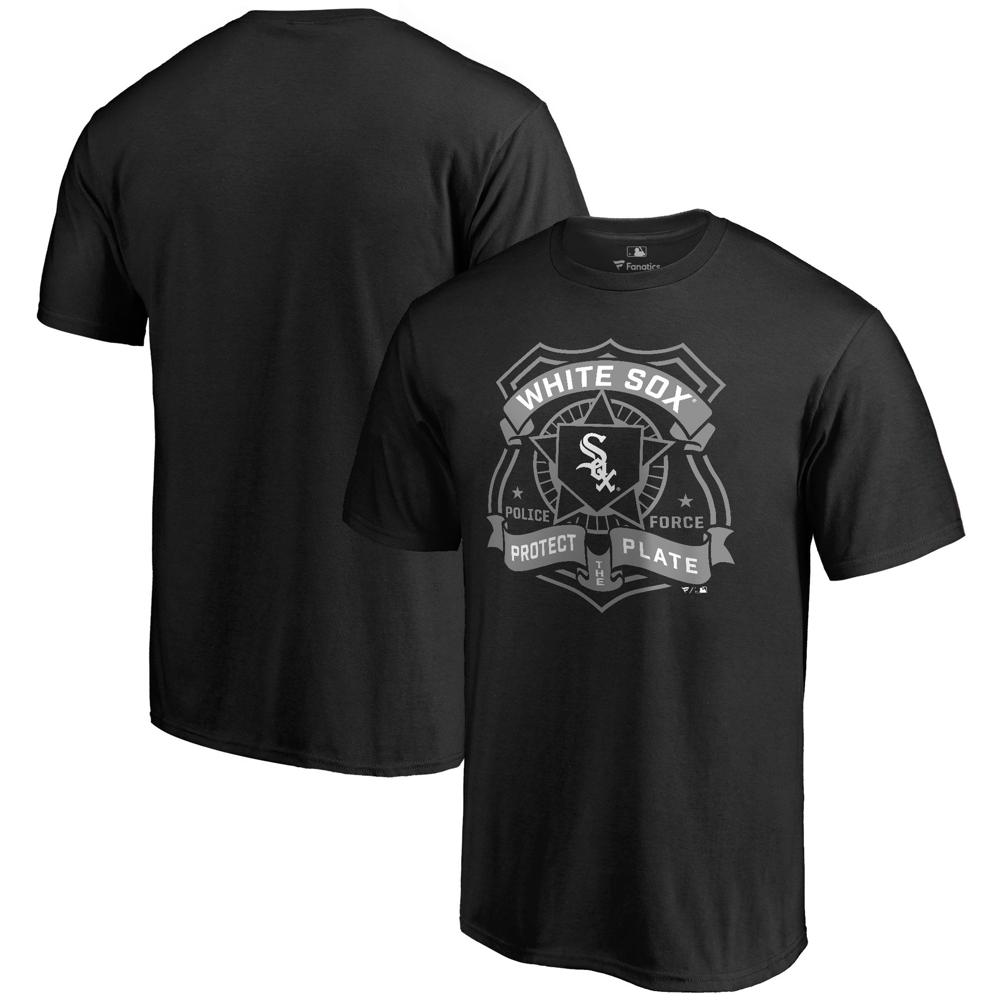 Men's Black Chicago White Sox Police Badge T-Shirt