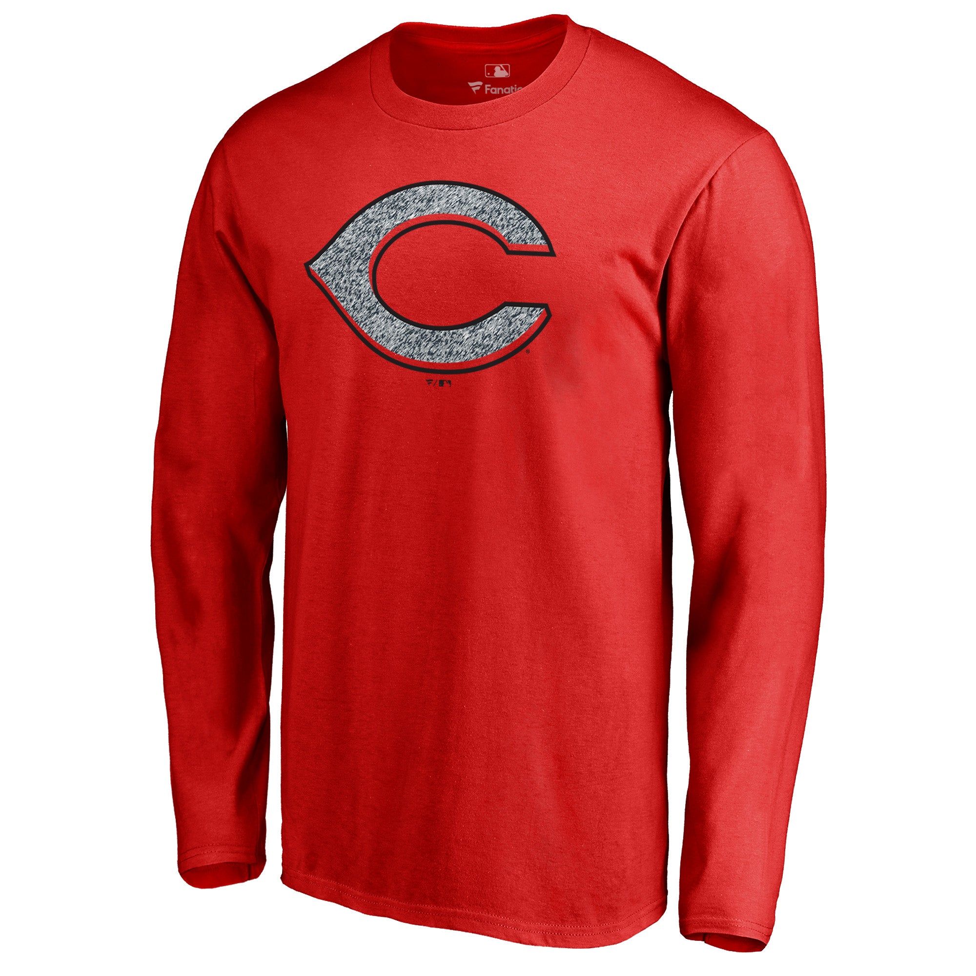 Men's Red Cincinnati Reds Static Logo Long Sleeve T-Shirt