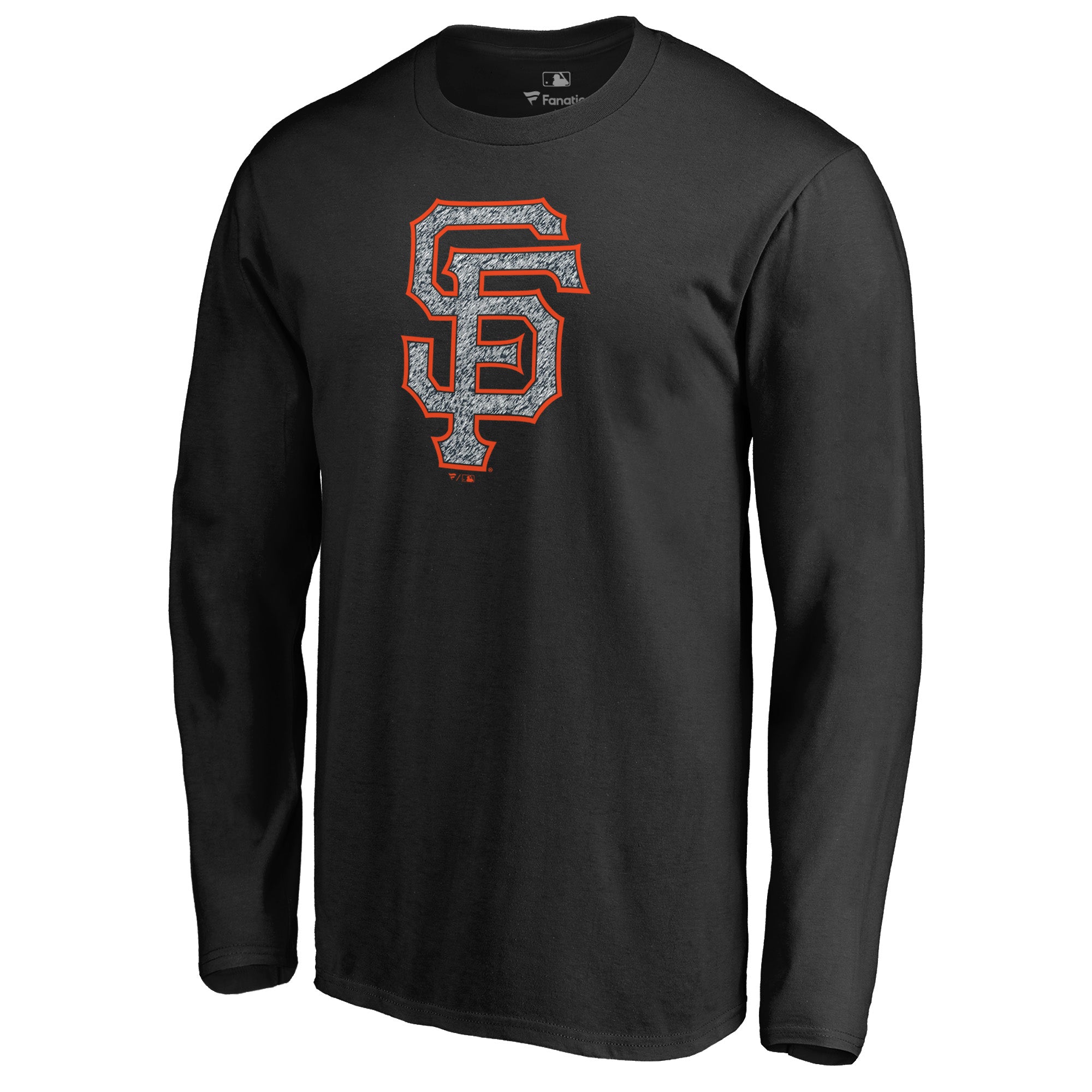 Men's Black San Francisco Giants Static Logo Long Sleeve T-Shirt