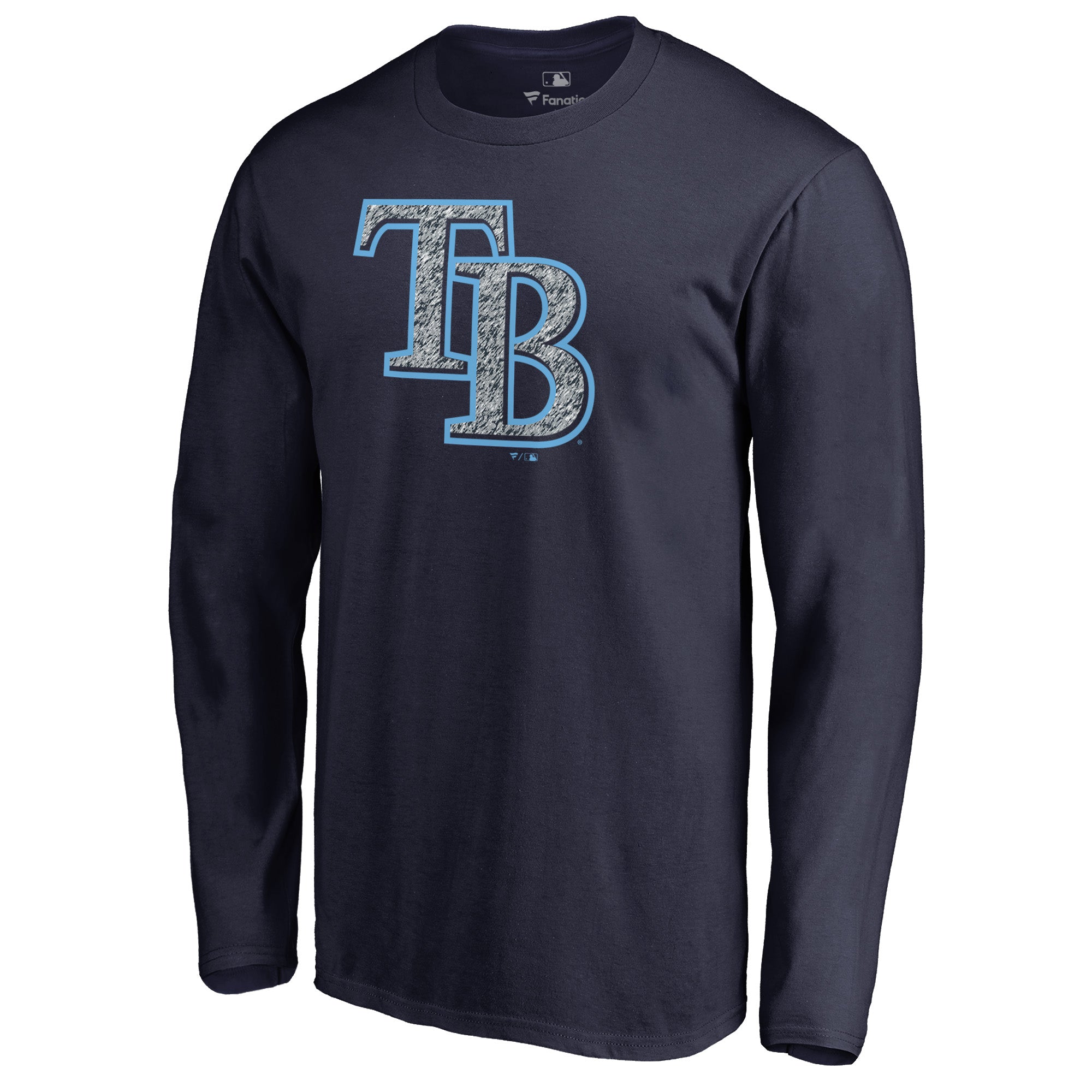 Men's Navy Tampa Bay Rays Static Logo Long Sleeve T-Shirt