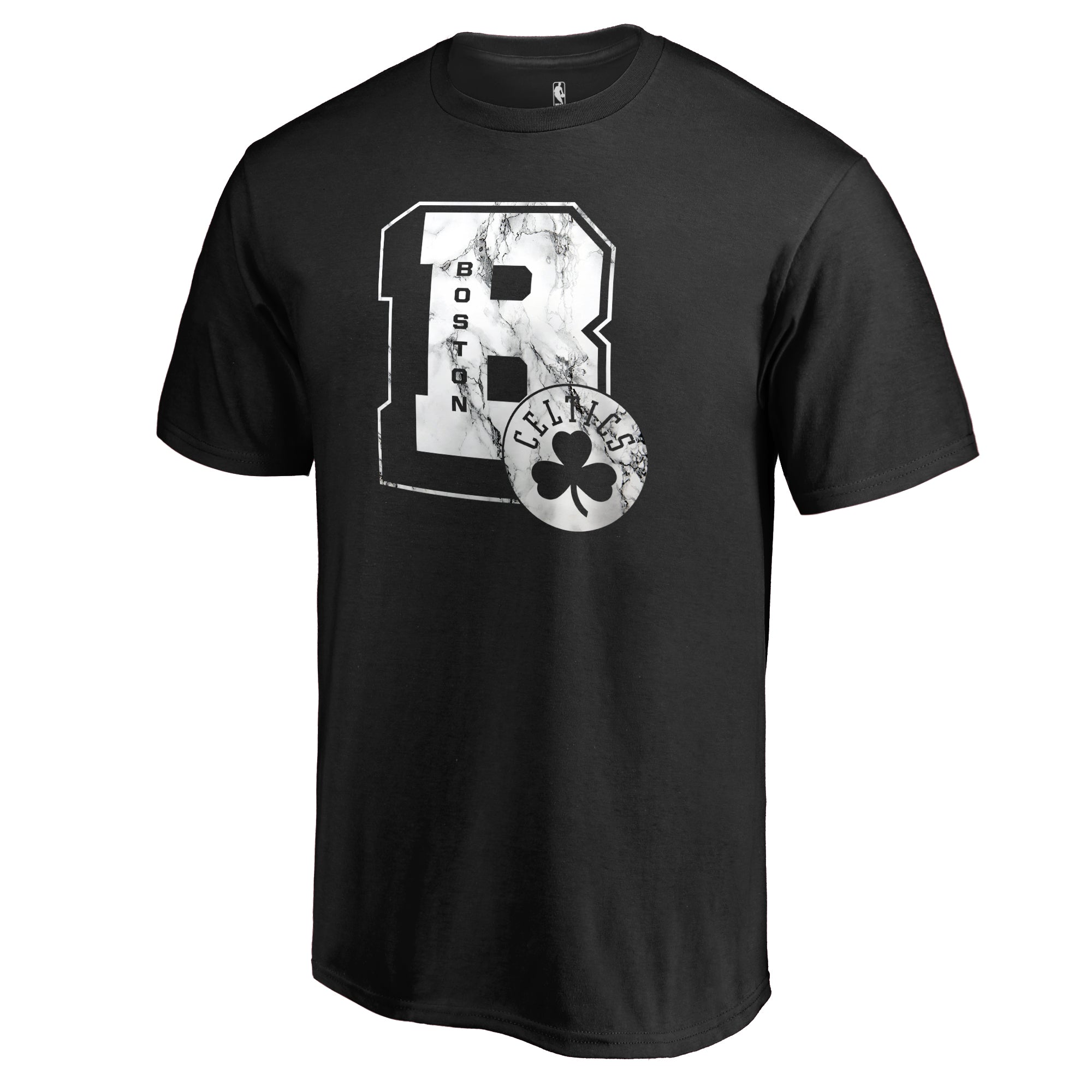 Men's Black Boston Celtics Letterman T-Shirt