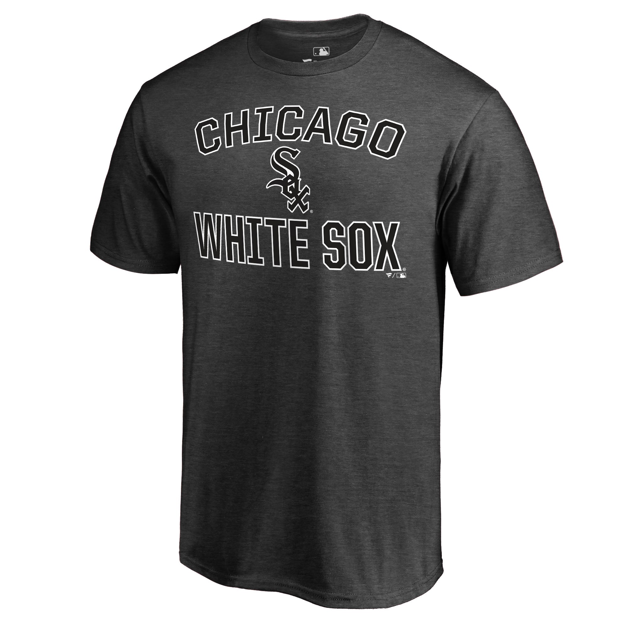 Men's Heathered Gray Chicago White Sox Core Basics Victory Arch T-Shirt