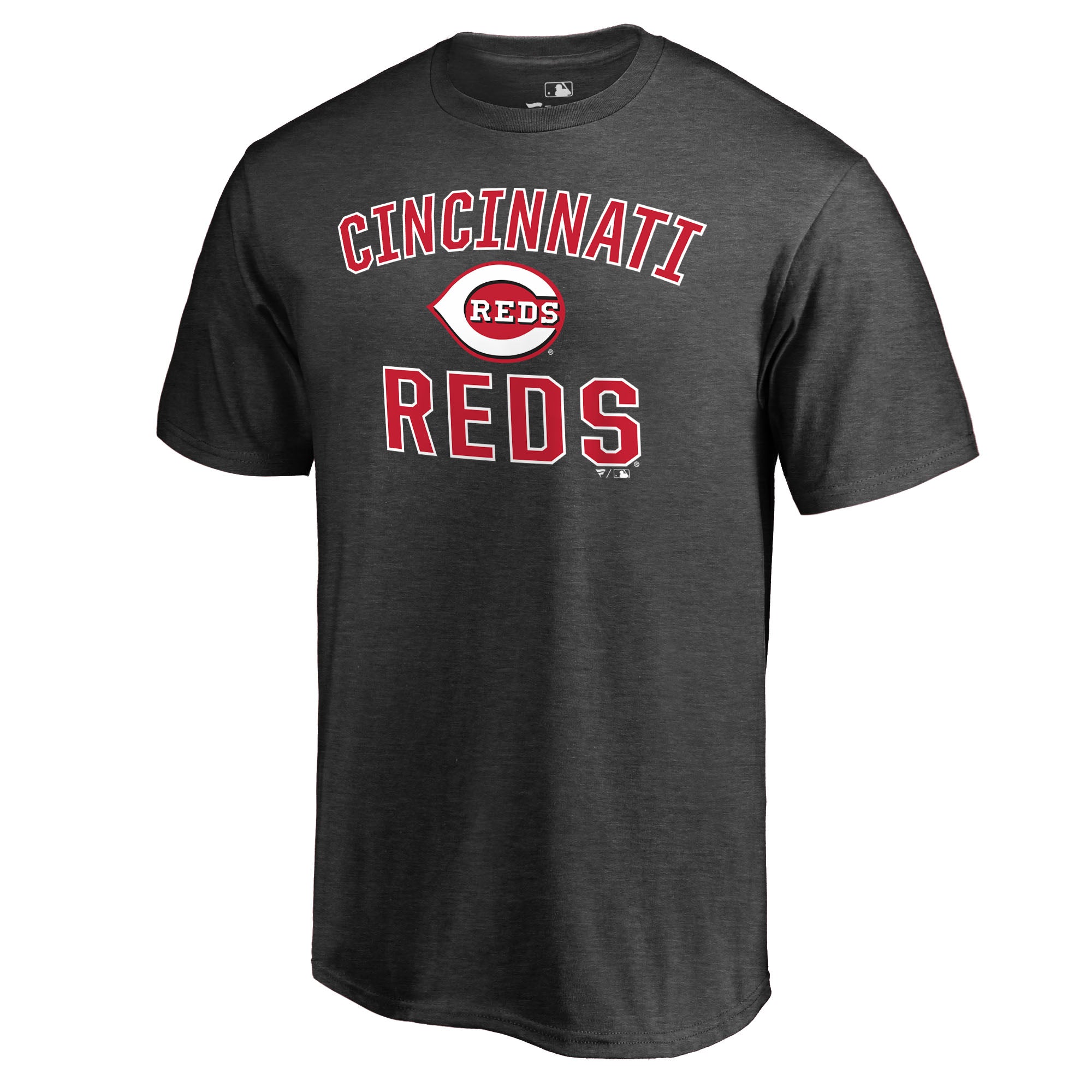 Men's Heathered Gray Cincinnati Reds Core Basics Victory Arch T-Shirt