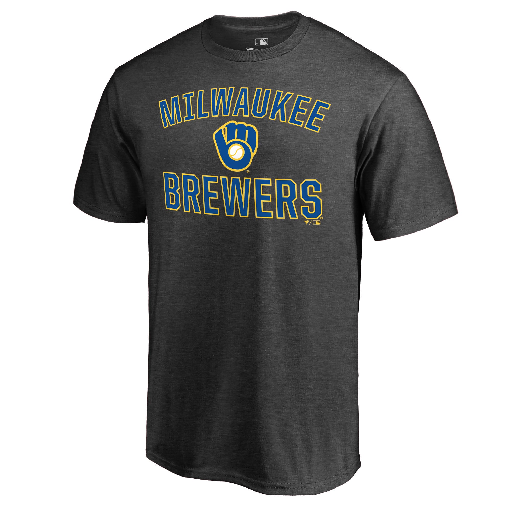 Men's Heathered Gray Milwaukee Brewers Core Basics Victory Arch T-Shirt