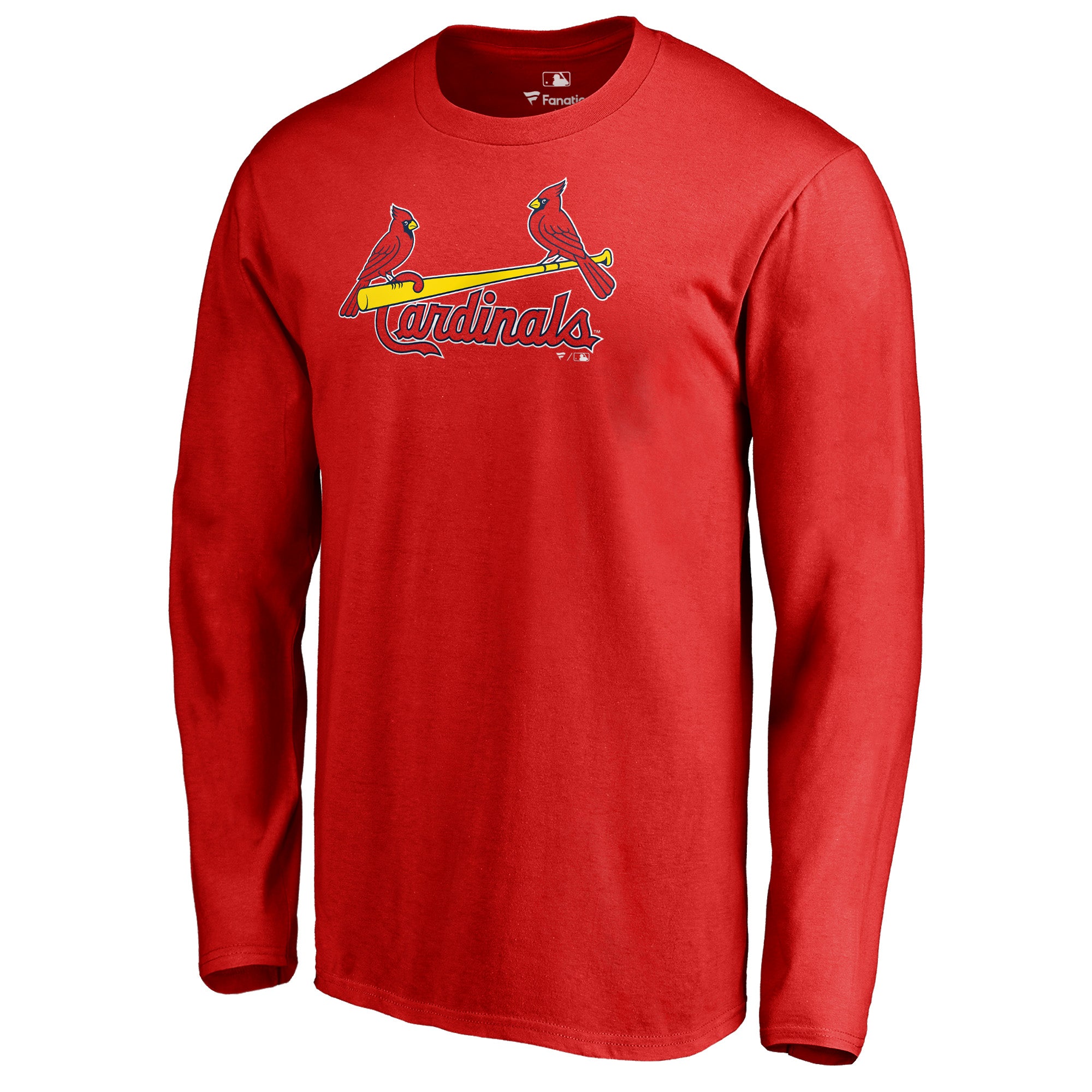 Men's Red St. Louis Cardinals Team Wordmark Long Sleeve T-Shirt