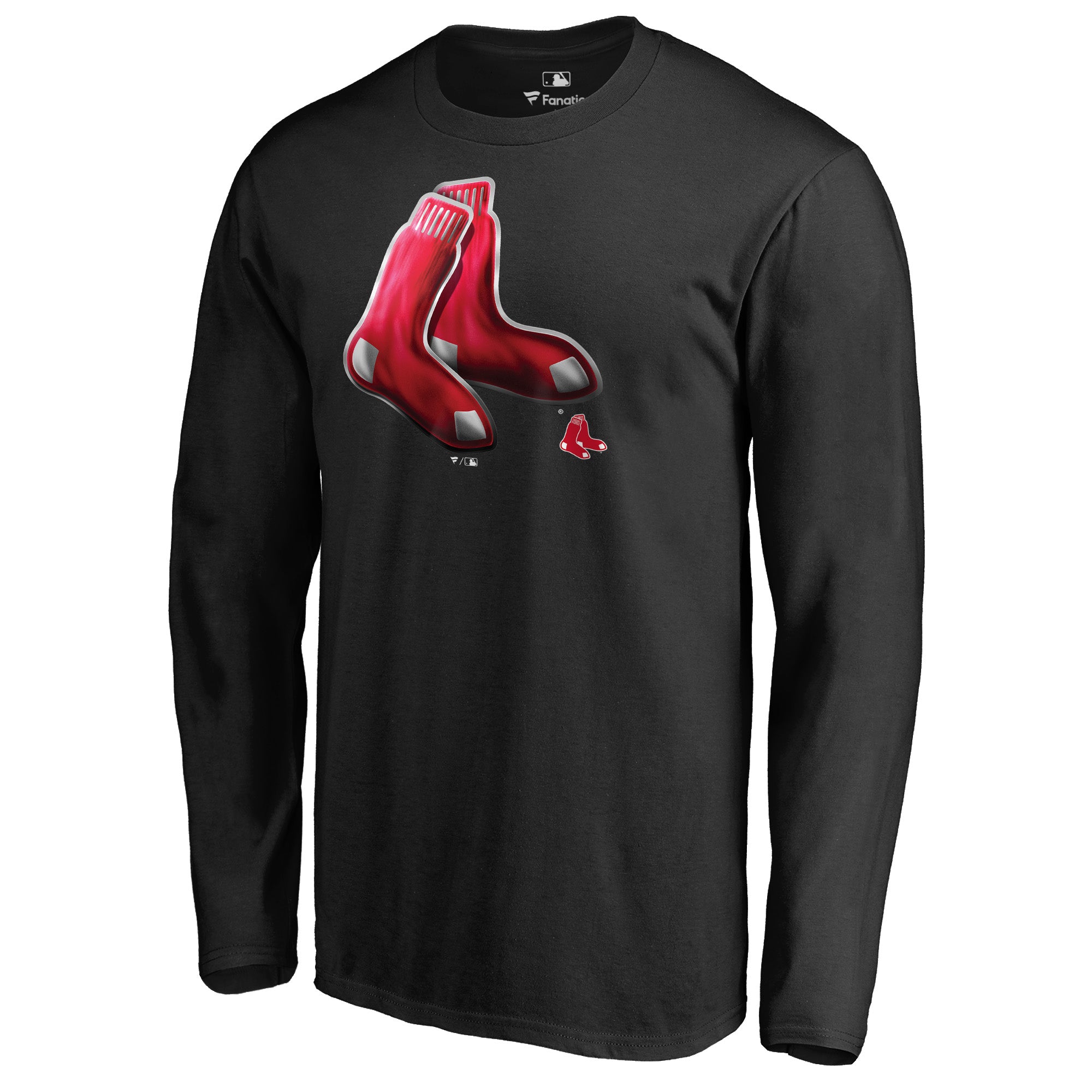 Men's Black Boston Red Sox Midnight Mascot Long Sleeve T-Shirt