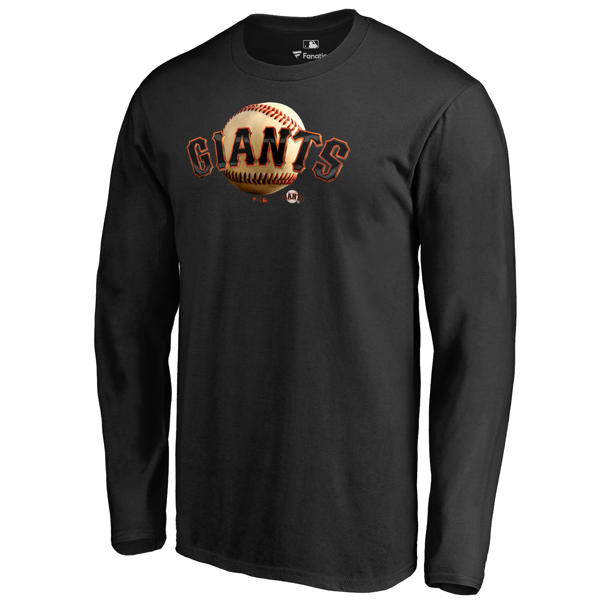 Men's Black San Francisco Giants Midnight Mascot Long Sleeve T-Shirt
