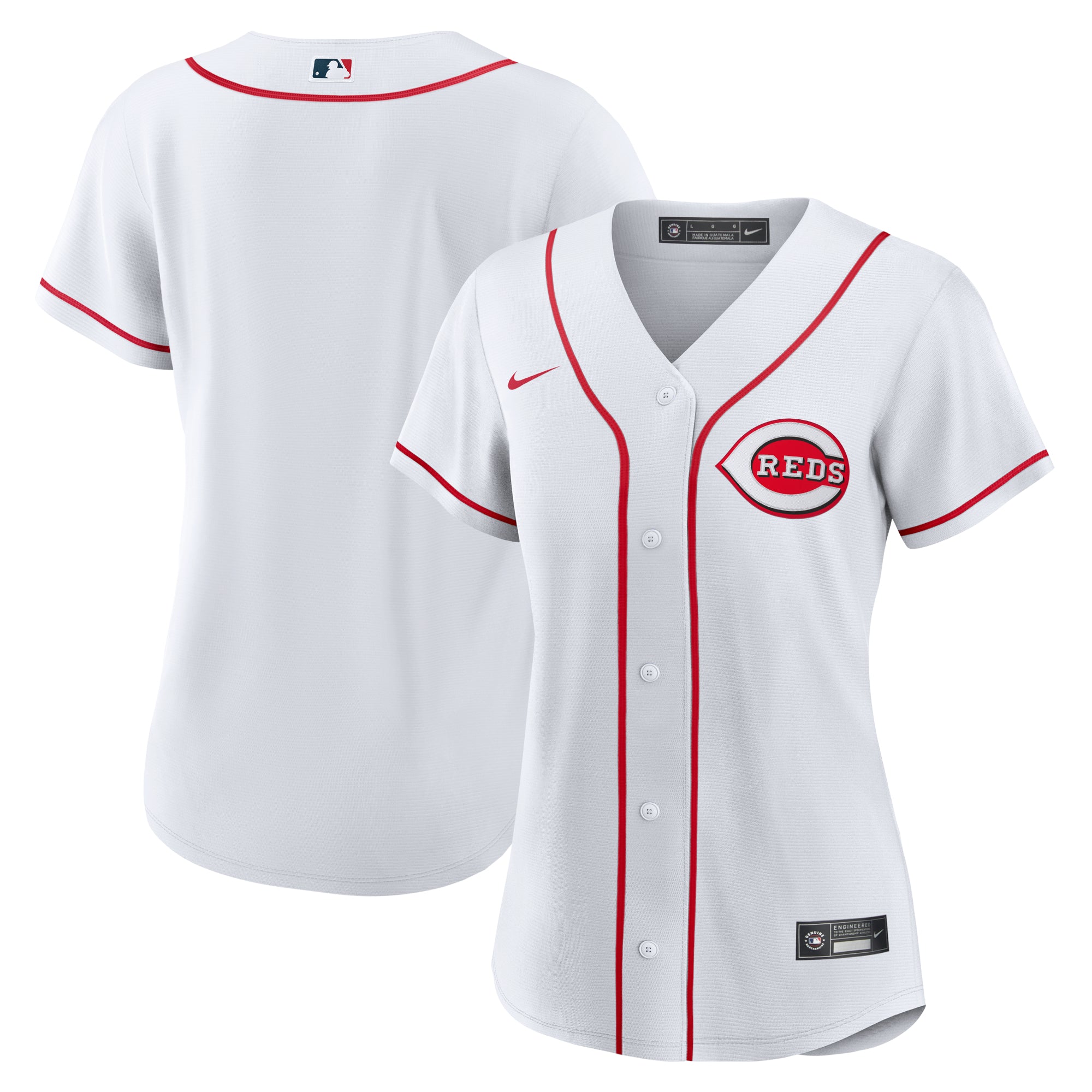 Women's Nike White Cincinnati Reds Home Replica Team Jersey