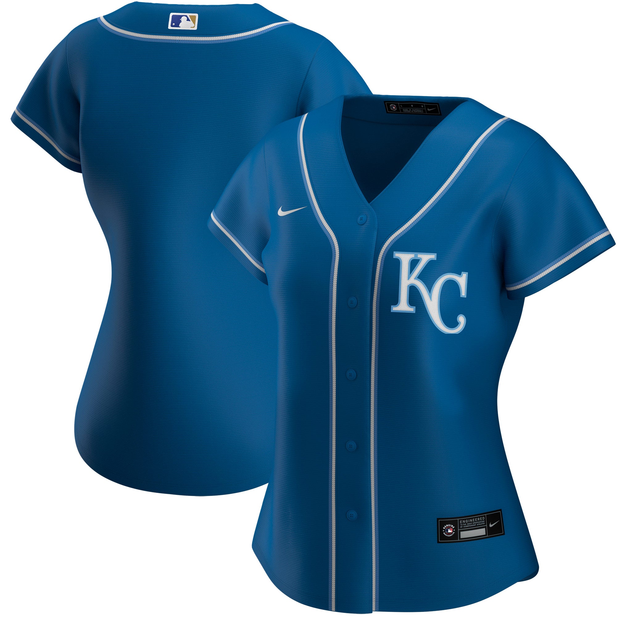 Women's Nike Royal Kansas City Royals Alternate Replica Team Jersey ...