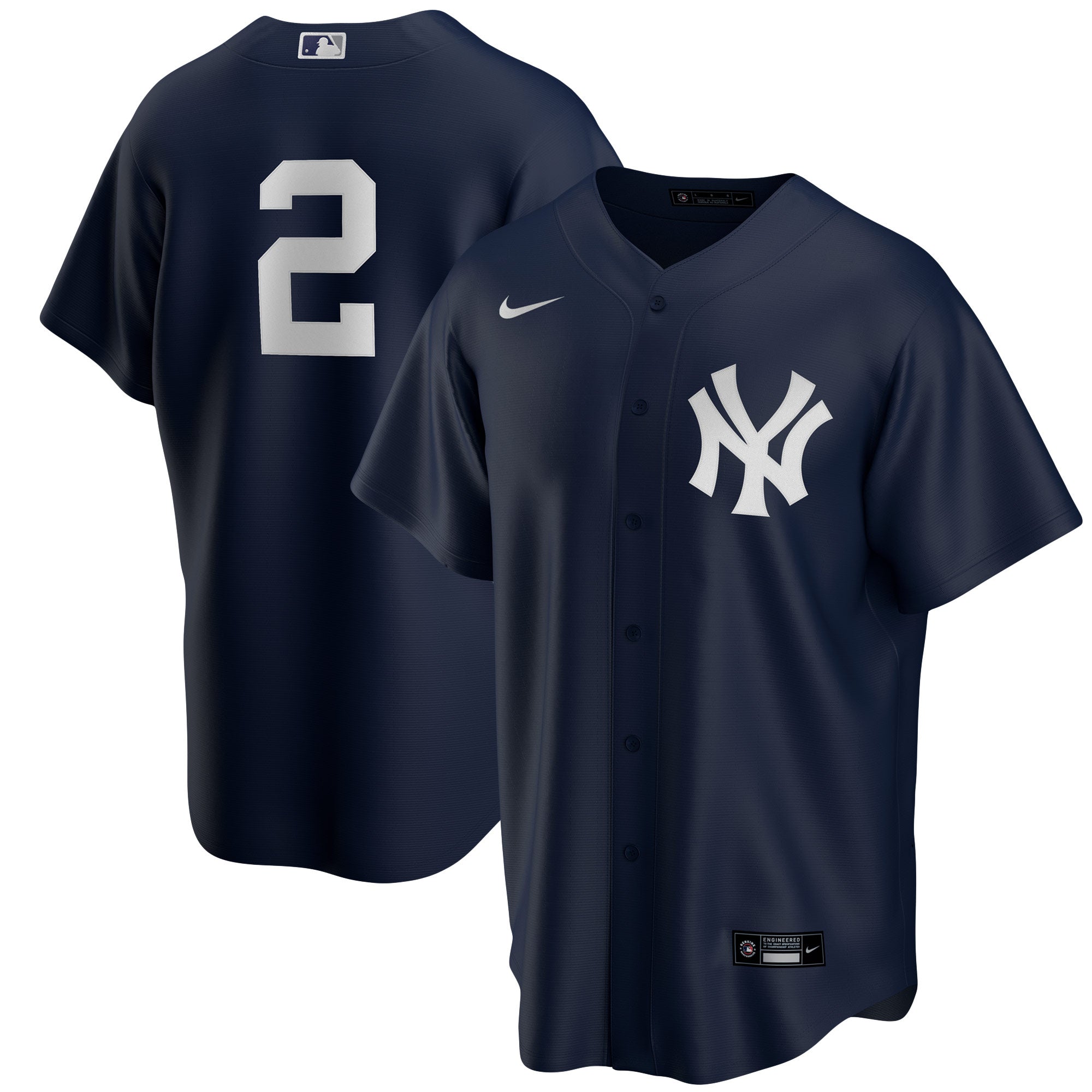 Men's Nike Derek Jeter Navy New York Yankees Alternate Replica Player Jersey