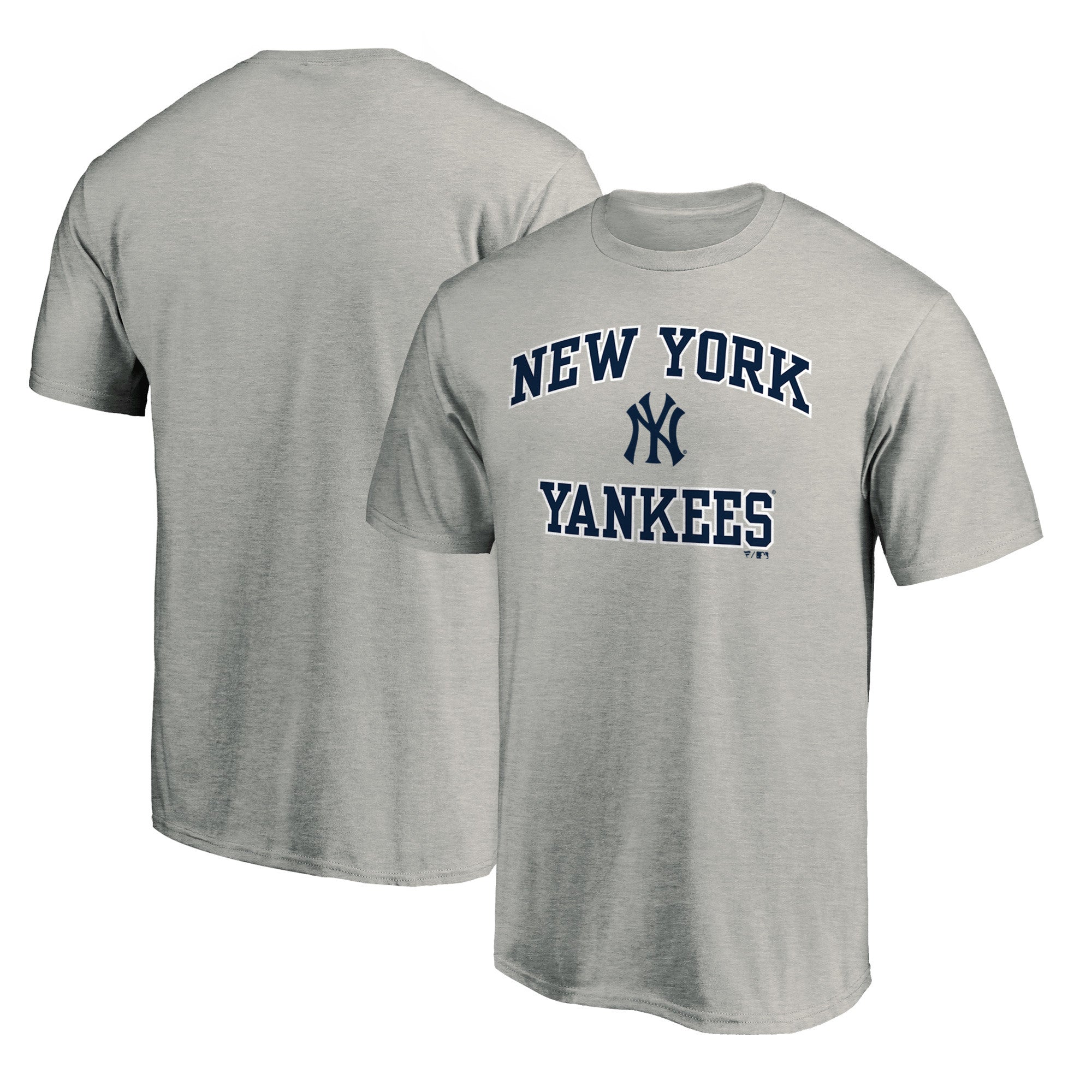 Men's Heathered Gray New York Yankees Team Heart & Soul T-Shirt