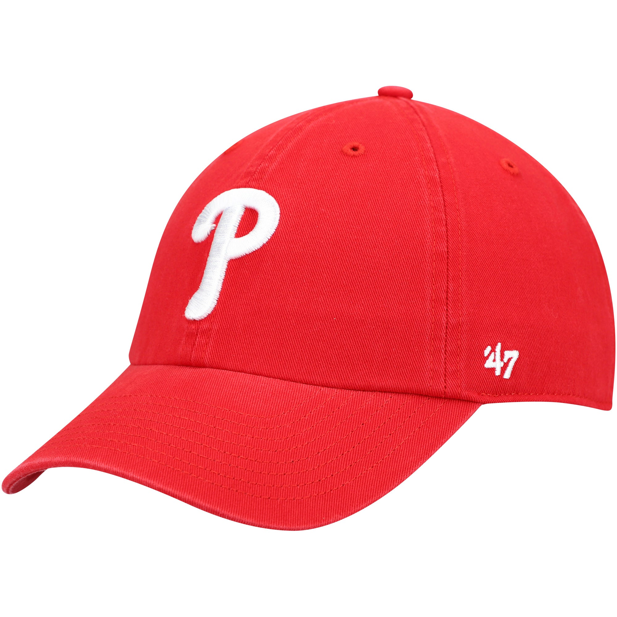 Men's '47 Red Philadelphia Phillies Heritage Clean Up Adjustable Hat