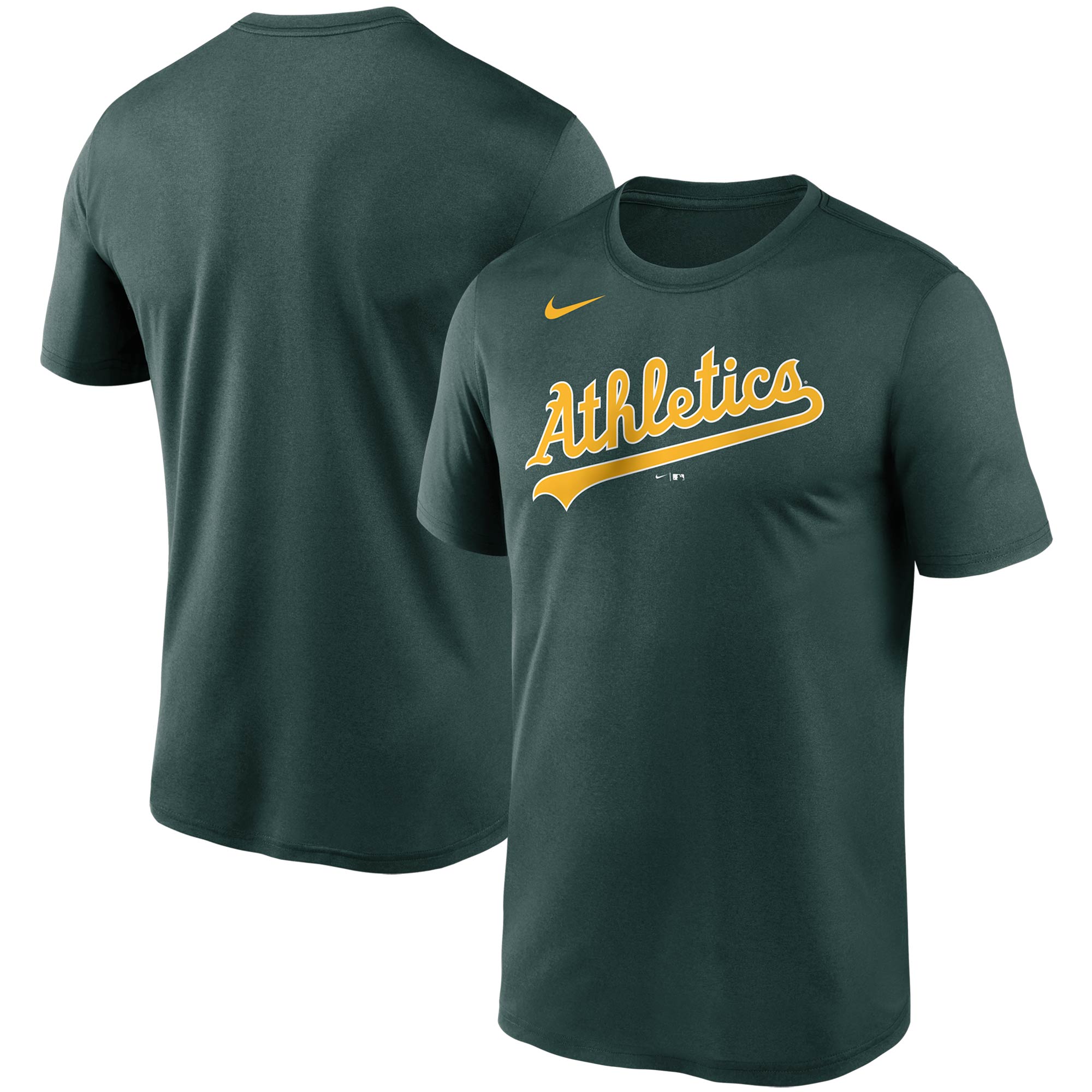 Men's Nike Green Athletics Wordmark Legend Performance T-Shirt