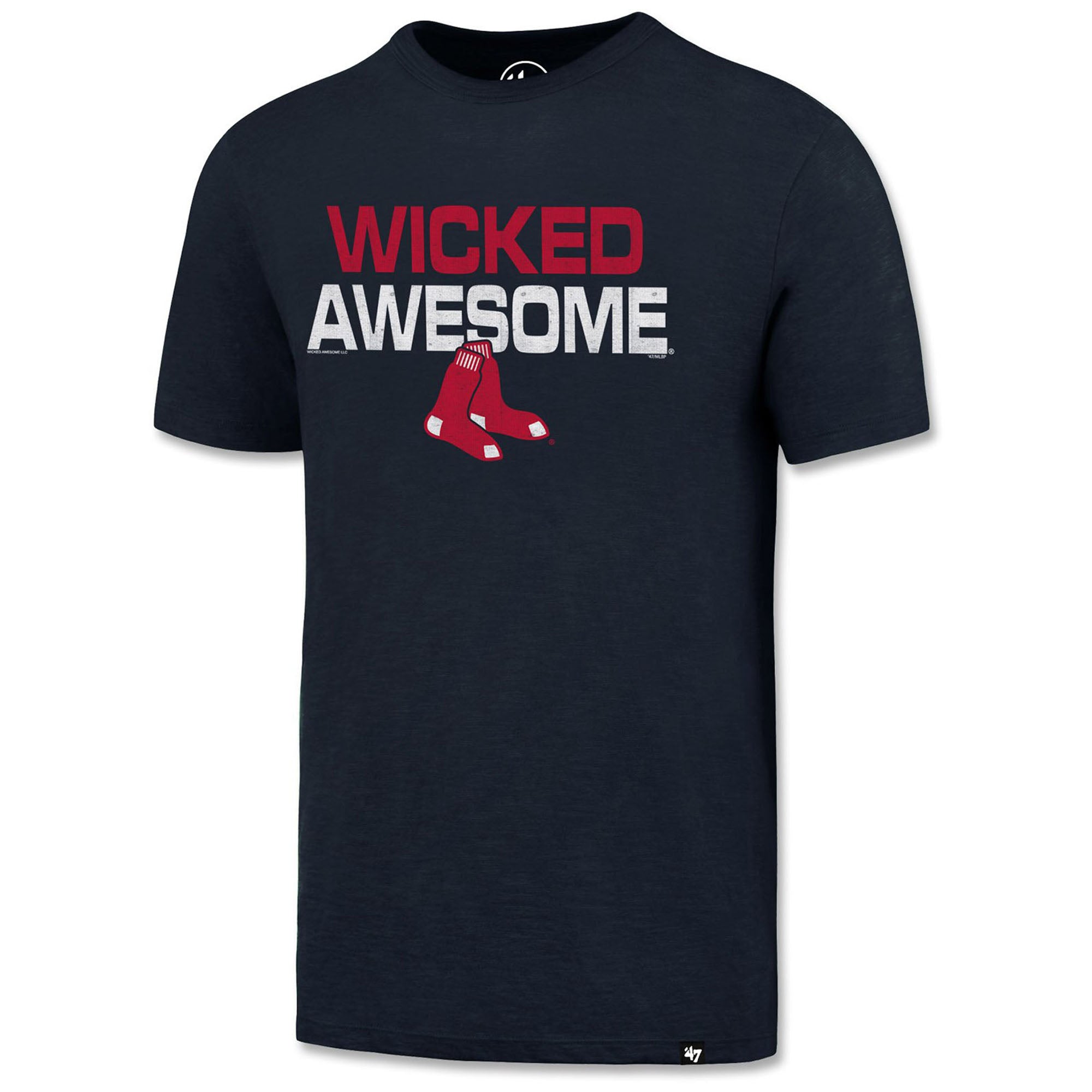 Men's '47 Navy Boston Red Sox Wicked Awesome Scrum T-Shirt