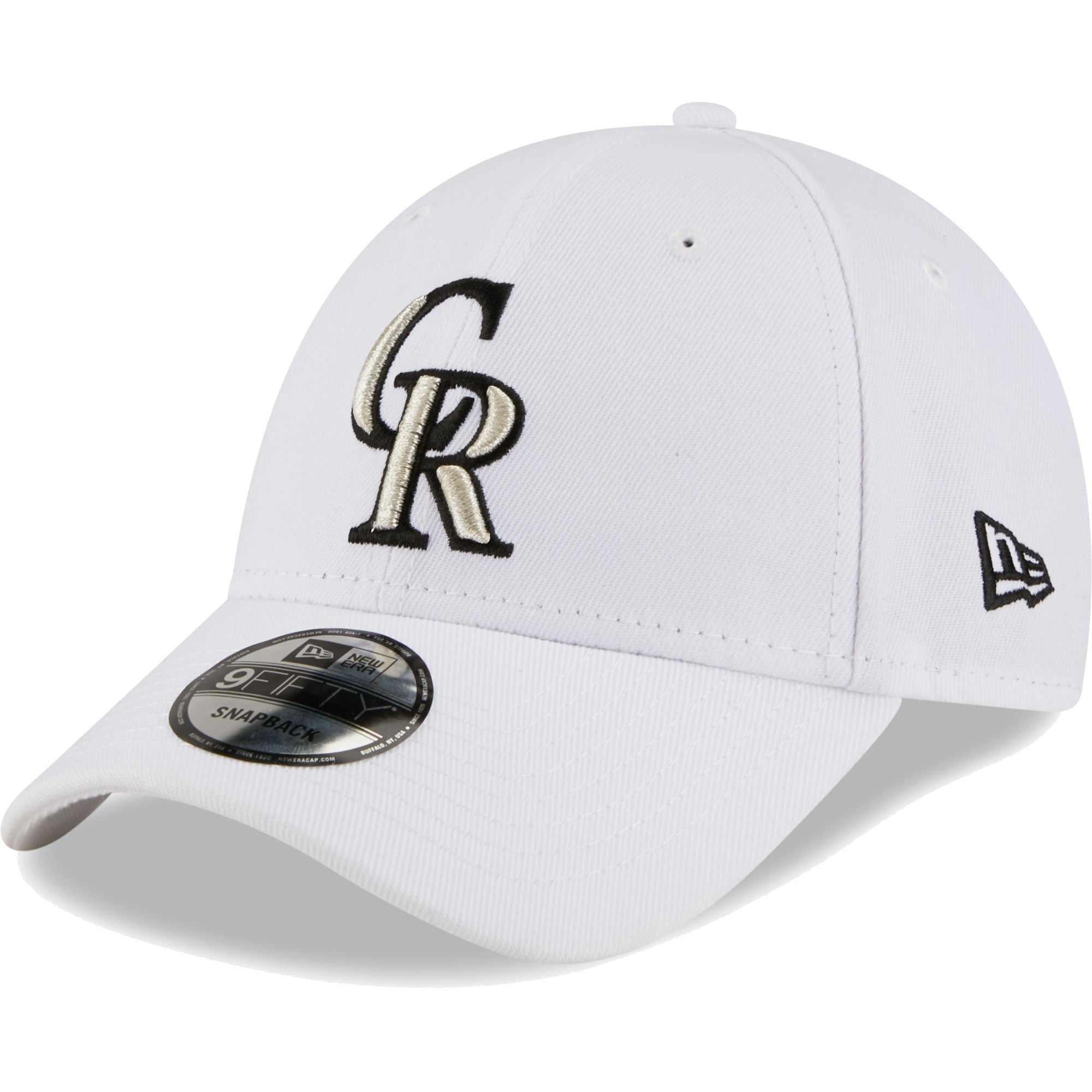 Men's New Era White Colorado Rockies League II 9FORTY Adjustable Hat