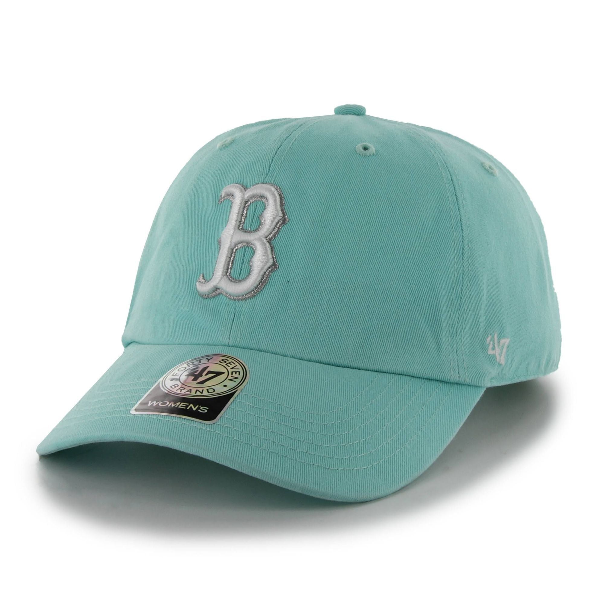Women's '47 Aqua Boston Red Sox Tiffany Clean Up Adjustable Hat