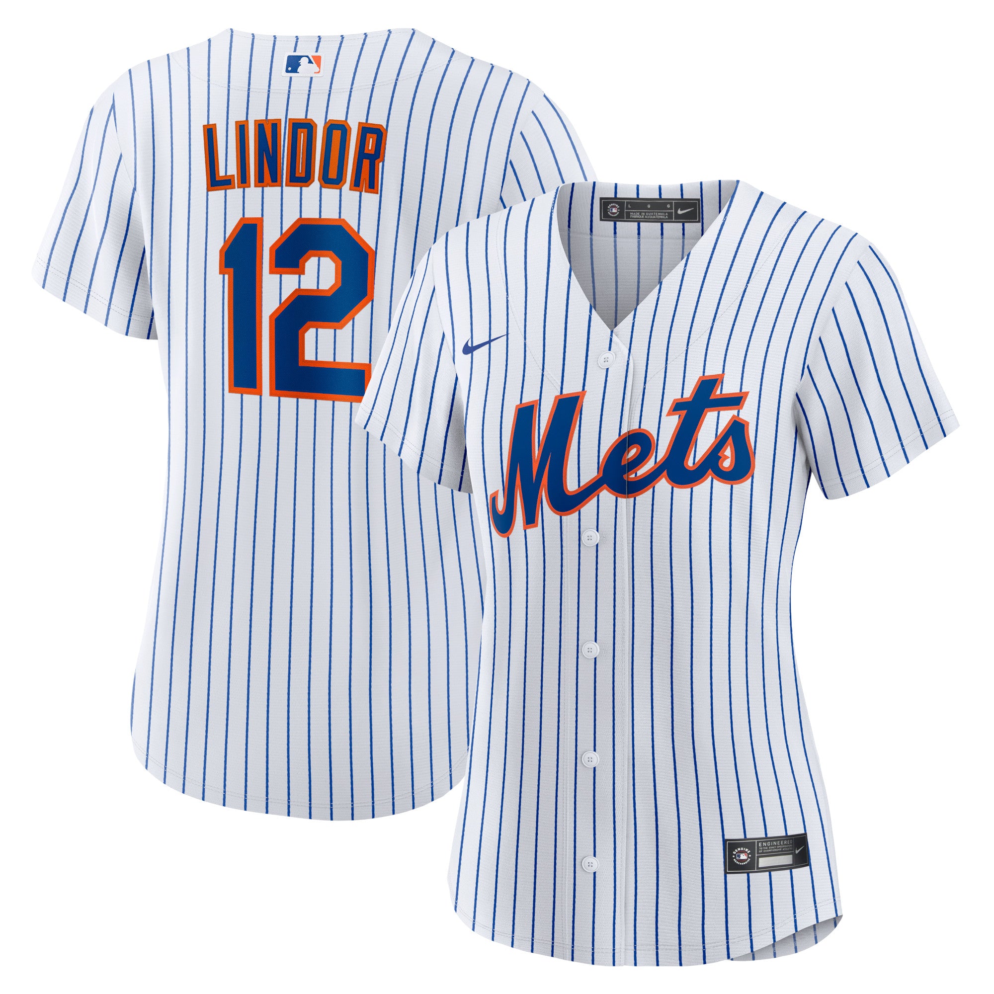 Women's Nike Francisco Lindor White New York Mets Home Replica Player Jersey