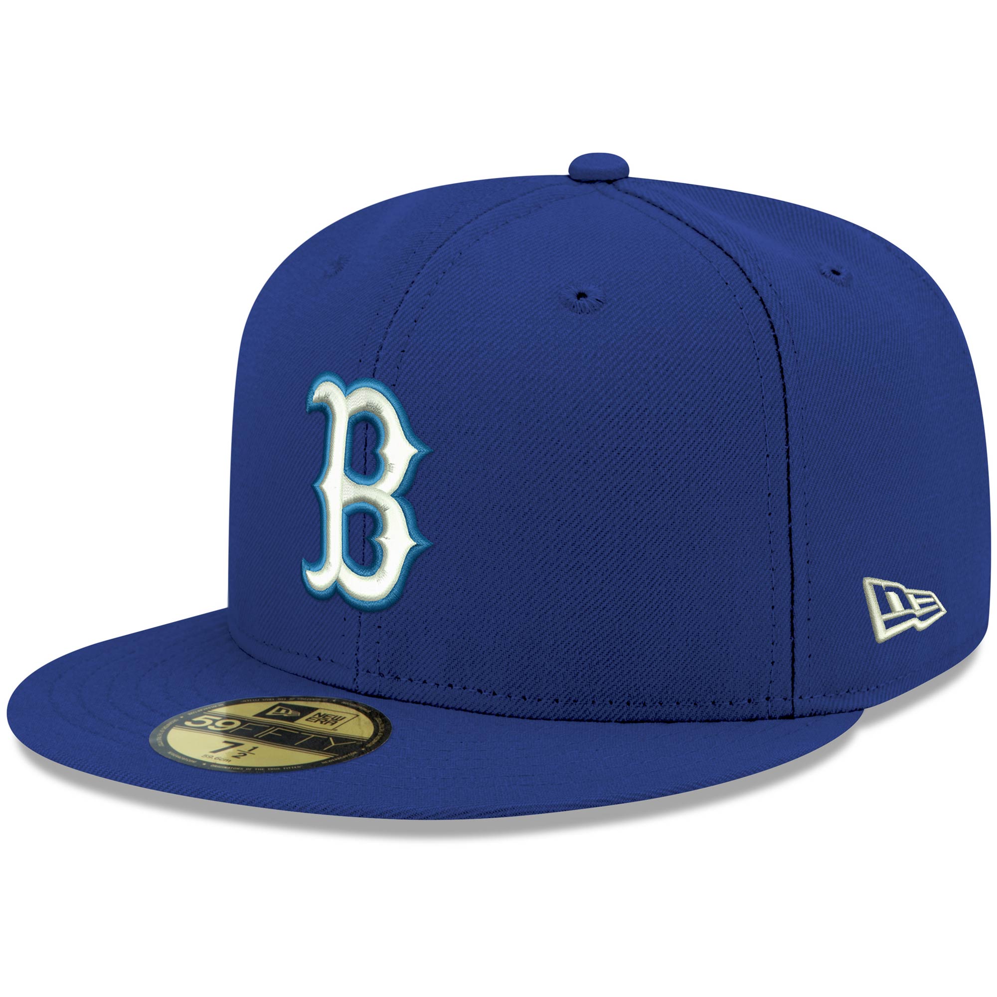 Men's New Era Royal Boston Red Sox White Logo 59FIFTY Fitted Hat