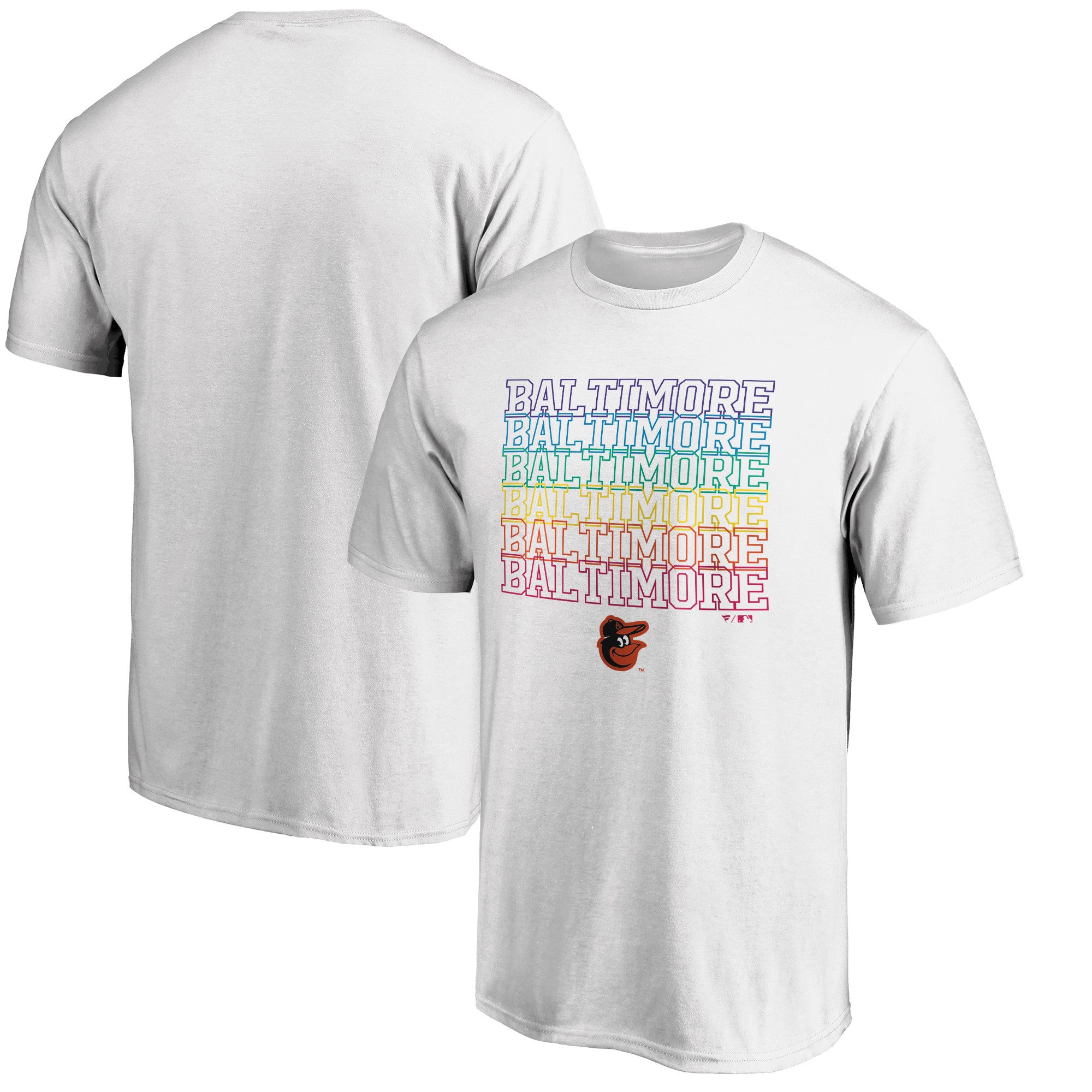 Men's White Baltimore Orioles City Pride T-Shirt