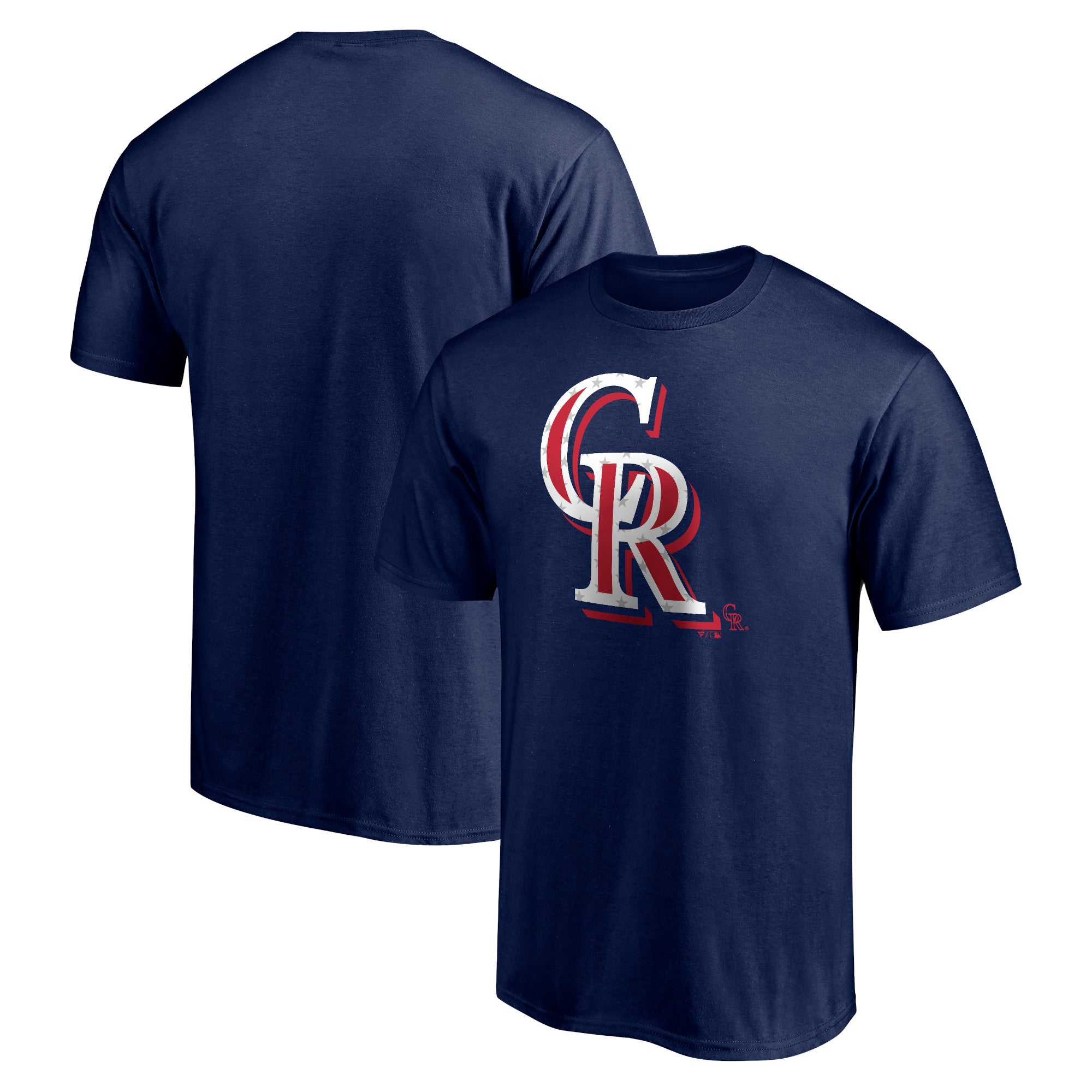 Men's Navy Colorado Rockies Red White and Team T-Shirt