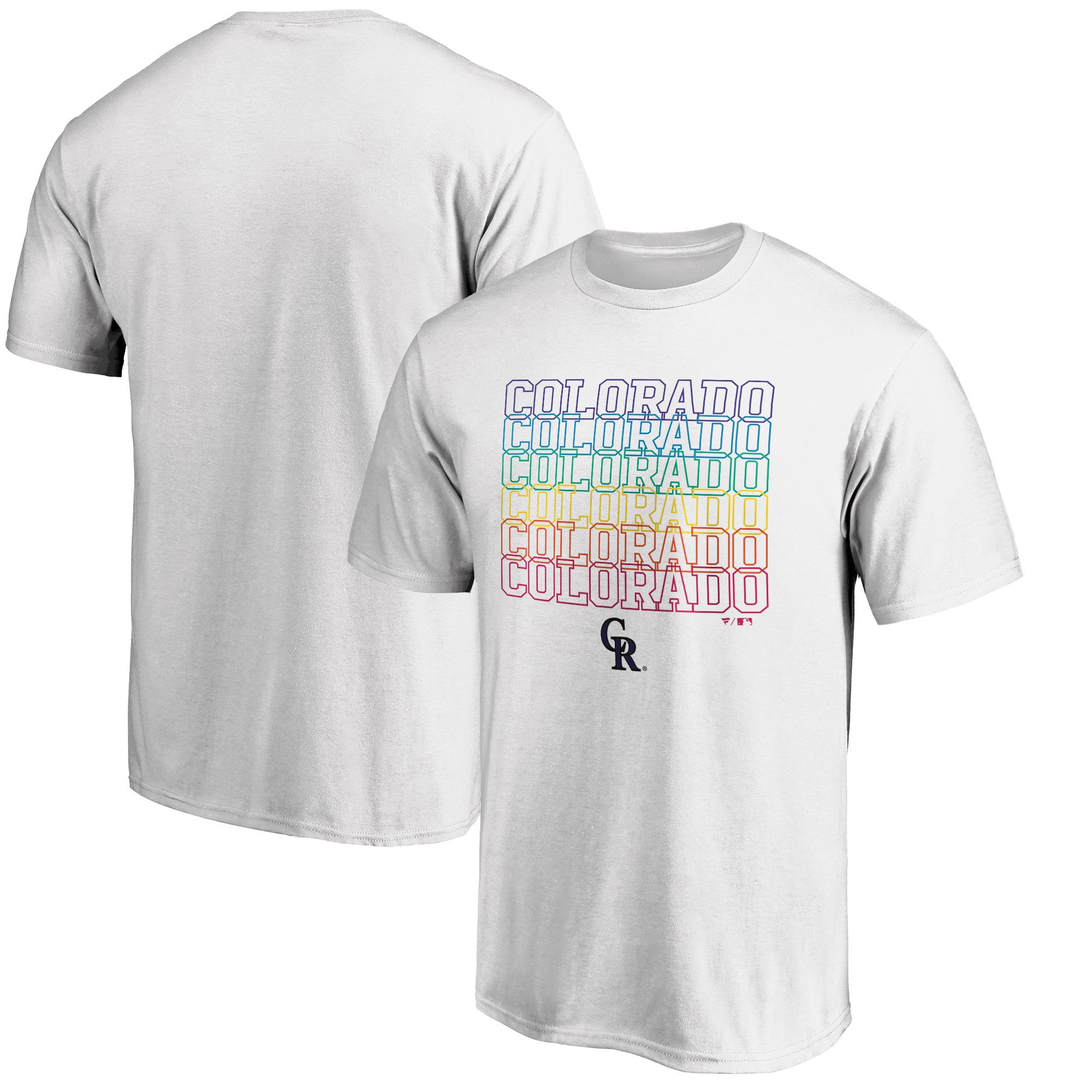 Men's White Colorado Rockies City Pride T-Shirt
