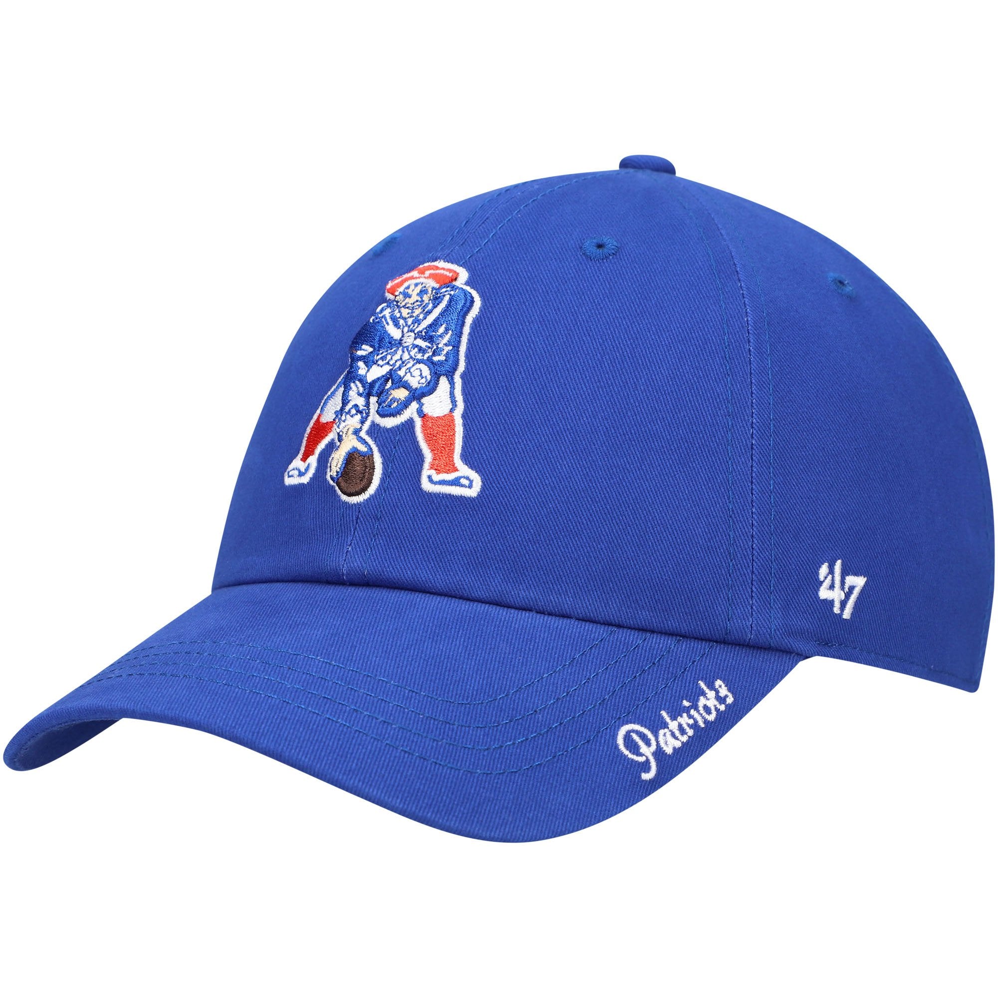 Women's '47 Royal New England Patriots Miata Clean Up Adjustable Hat