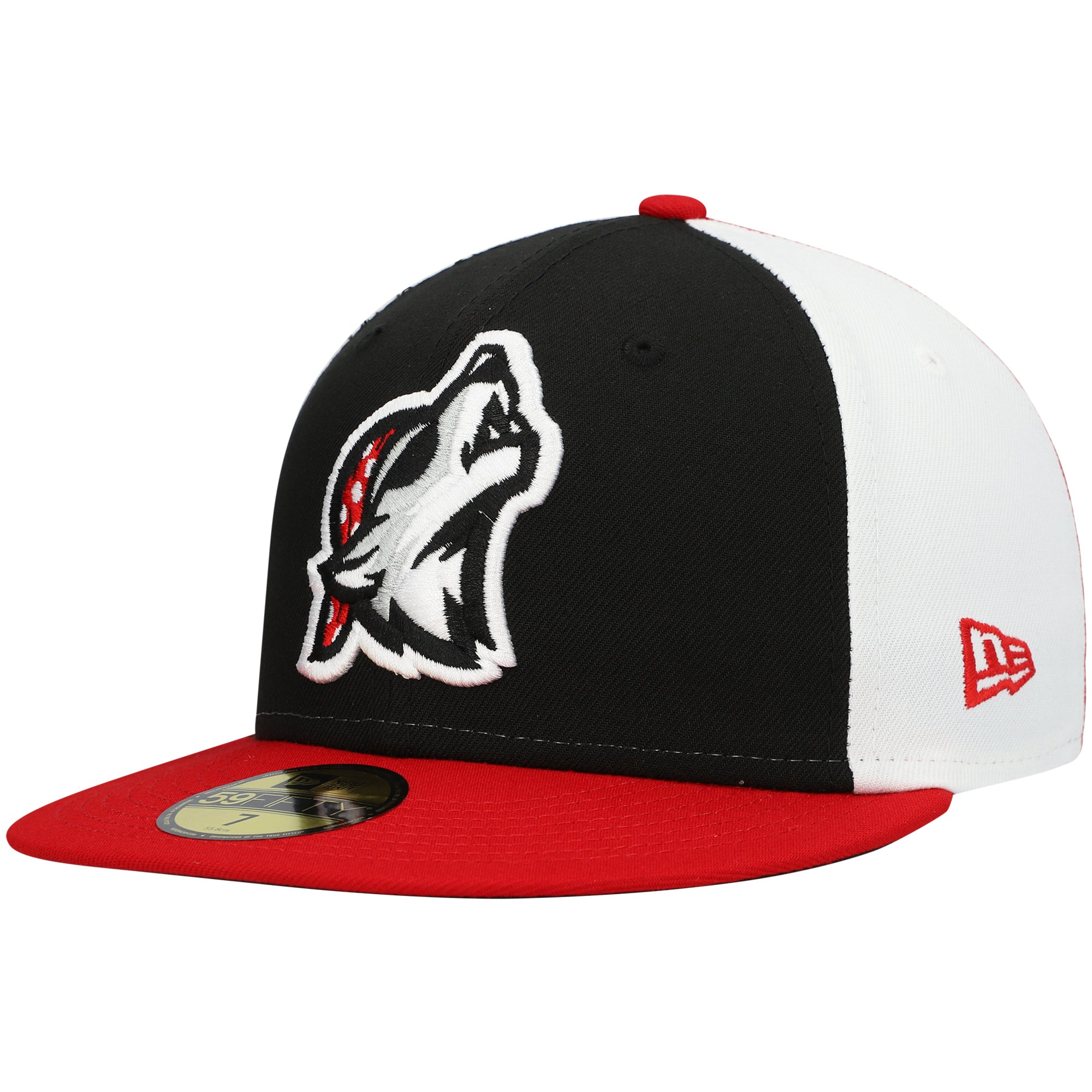 Men's New Era Black Erie SeaWolves Authentic Collection Team Alternate 59FIFTY Fitted Hat