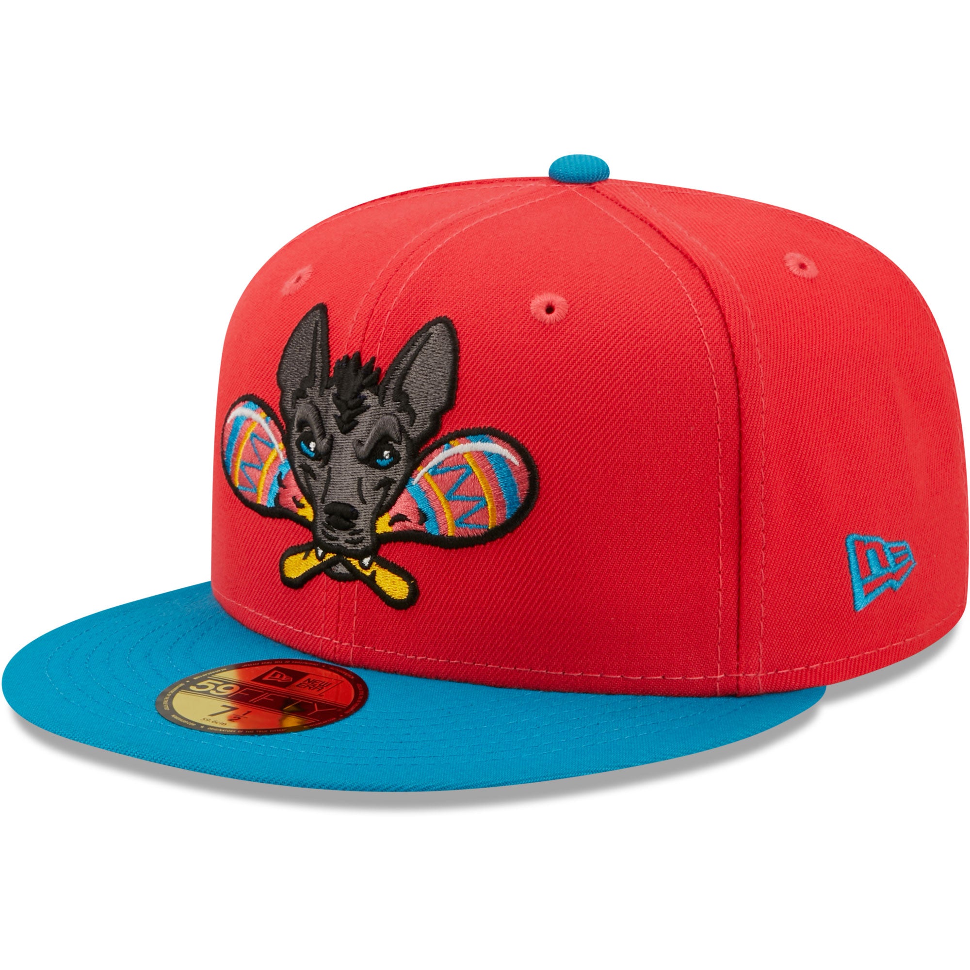 Men's New Era Red/Blue Xolos de Gwinnett Copa De La Diversion 59FIFTY Fitted Hat