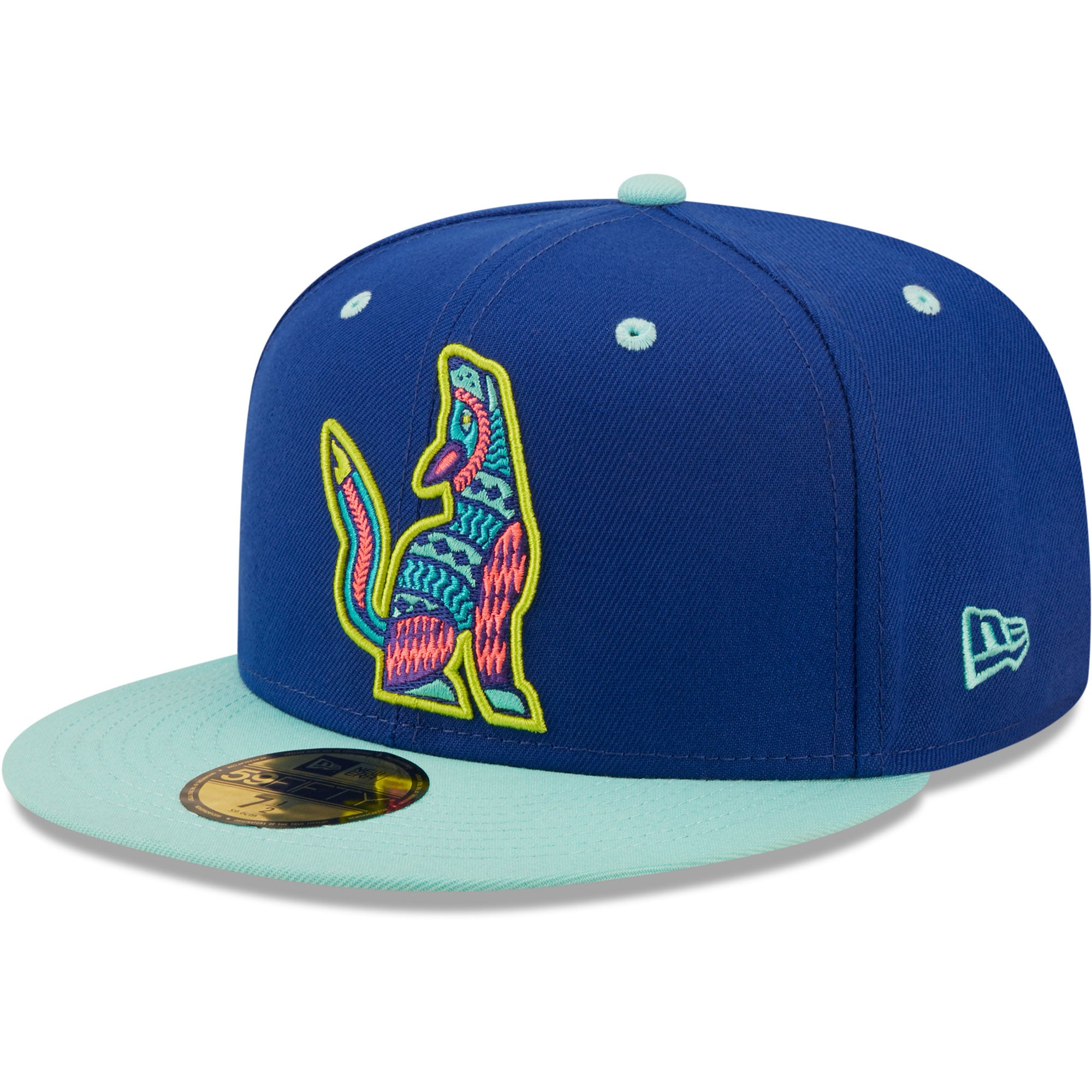 Men's New Era Blue/Mint Soñadores de Hillsboro Copa De La Diversion 59FIFTY Fitted Hat