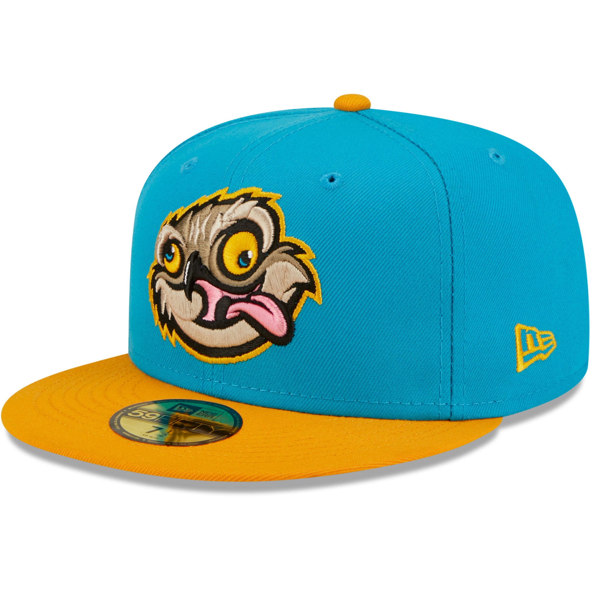 Men's New Era Aqua/Orange Locos de Lansing Copa De La Diversion 59FIFTY Fitted Hat