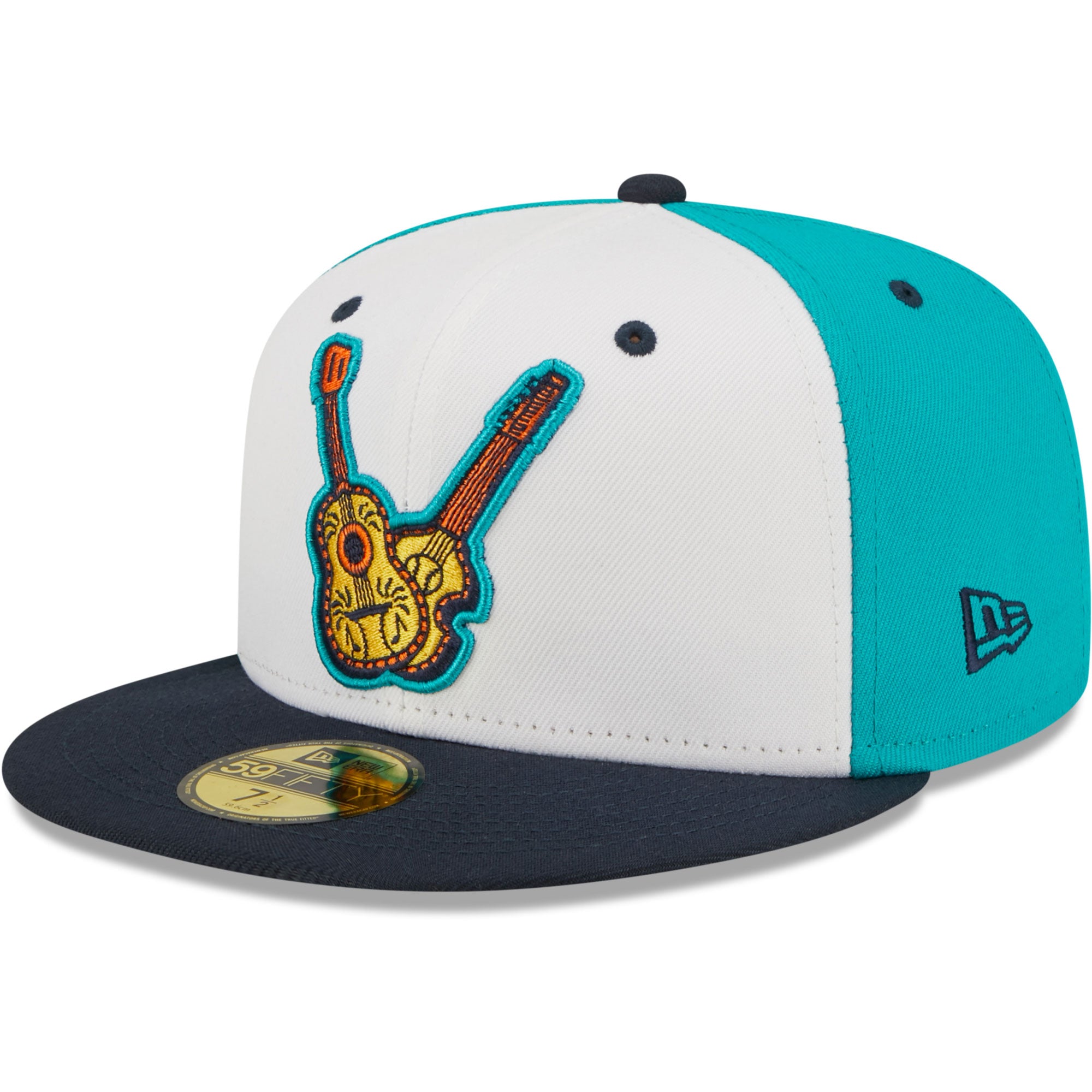 Men's New Era White/Black Vihuelas de Nashville Copa De La Diversion 59FIFTY Fitted Hat