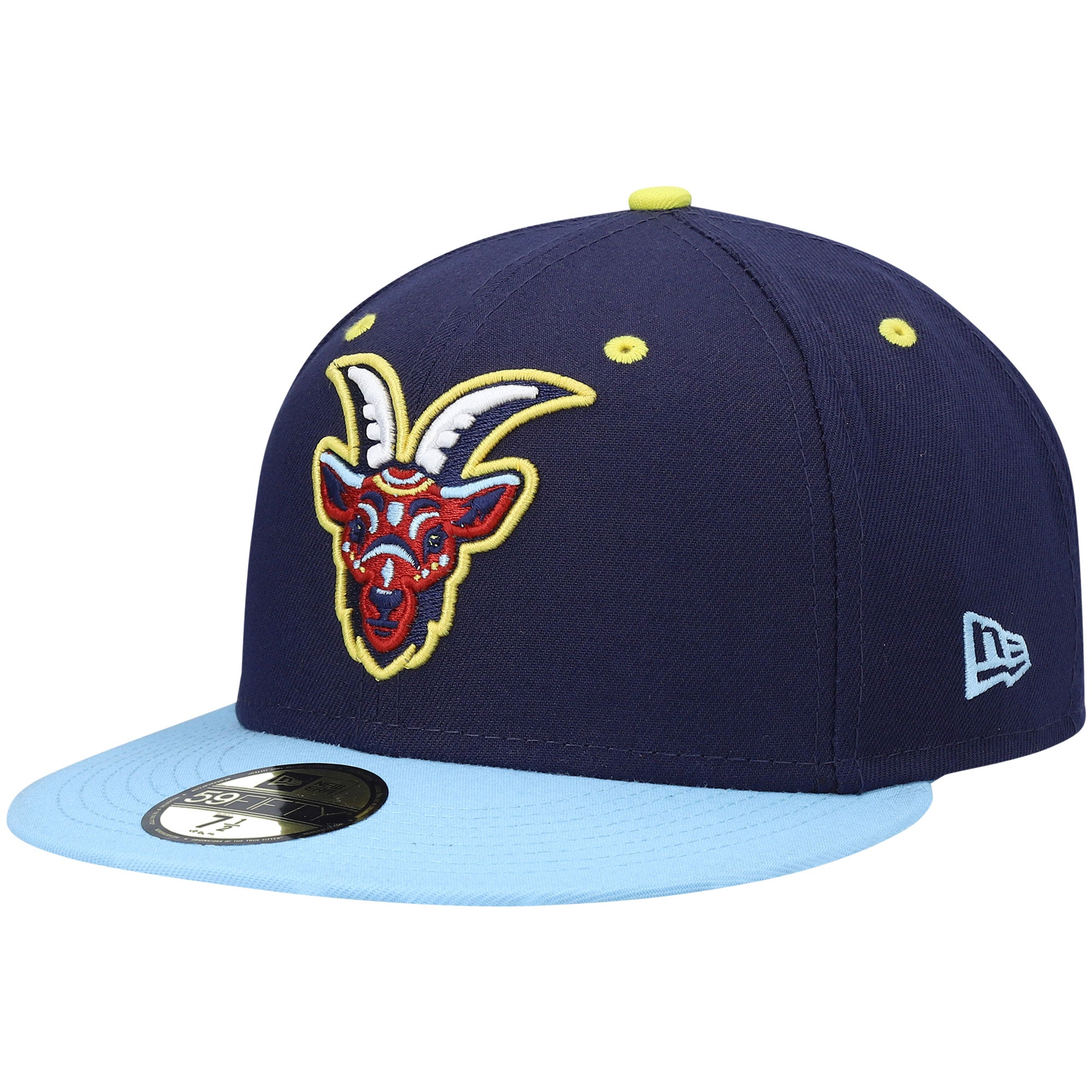 Men's New Era Navy/Light Blue Cabritos Maldichos de South Bend Copa De La Diversion 59FIFTY Fitted Hat