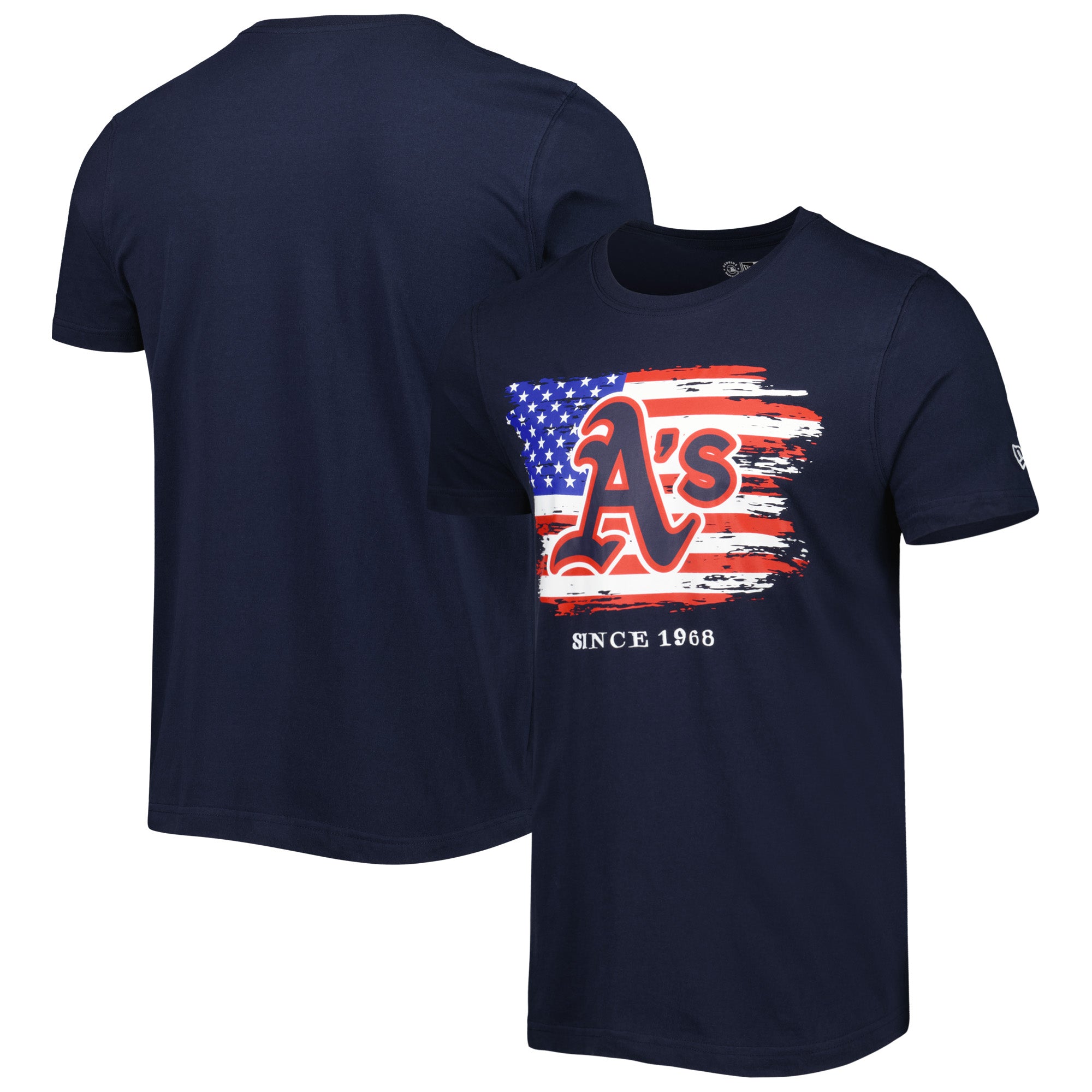 Men's New Era Navy Athletics 4th of July Jersey T-Shirt