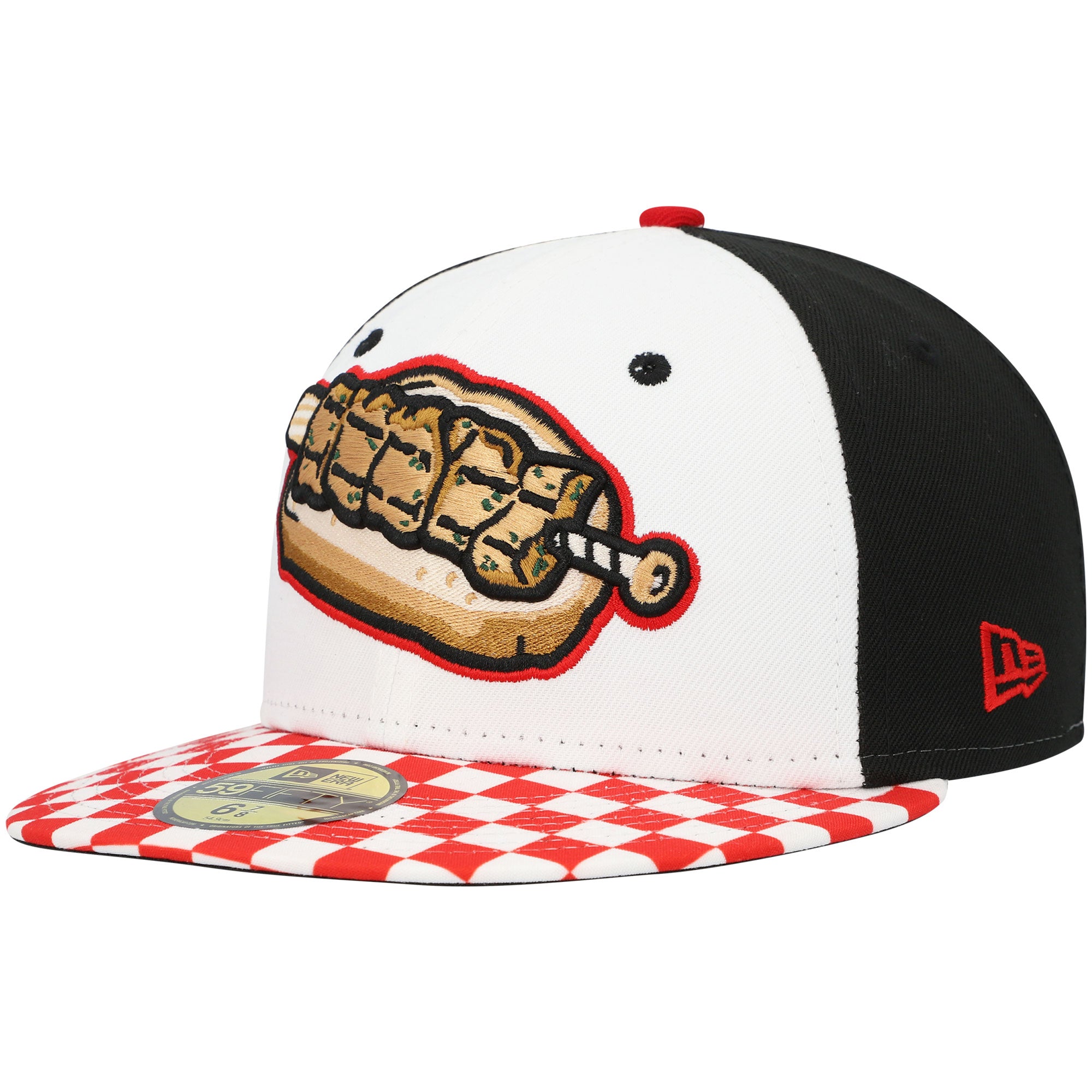 Men's New Era White Binghamton Rumble Ponies Theme Night 59FIFTY Fitted Hat