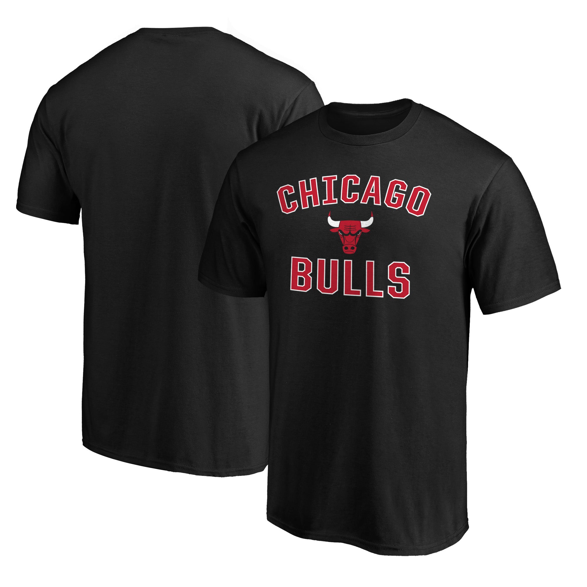 Men's Black Chicago Bulls Victory Arch T-Shirt