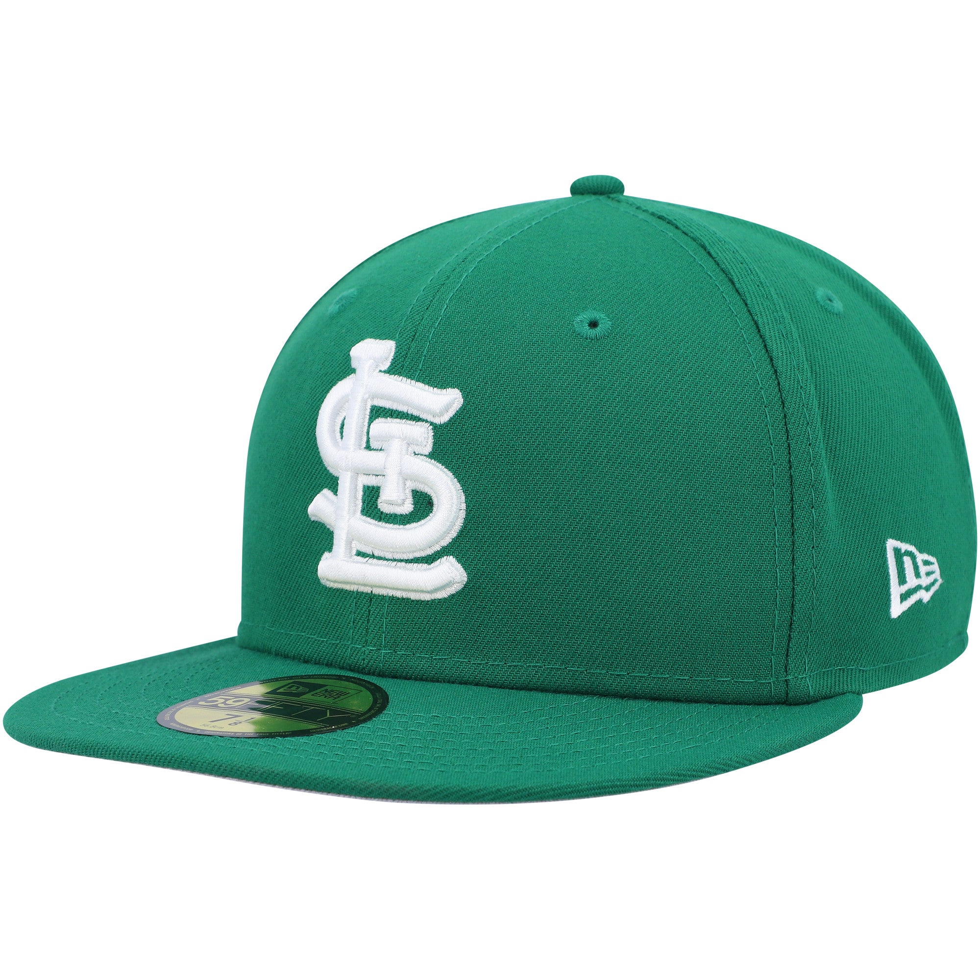 Men's New Era Kelly Green St. Louis Cardinals White Logo 59FIFTY Fitted Hat