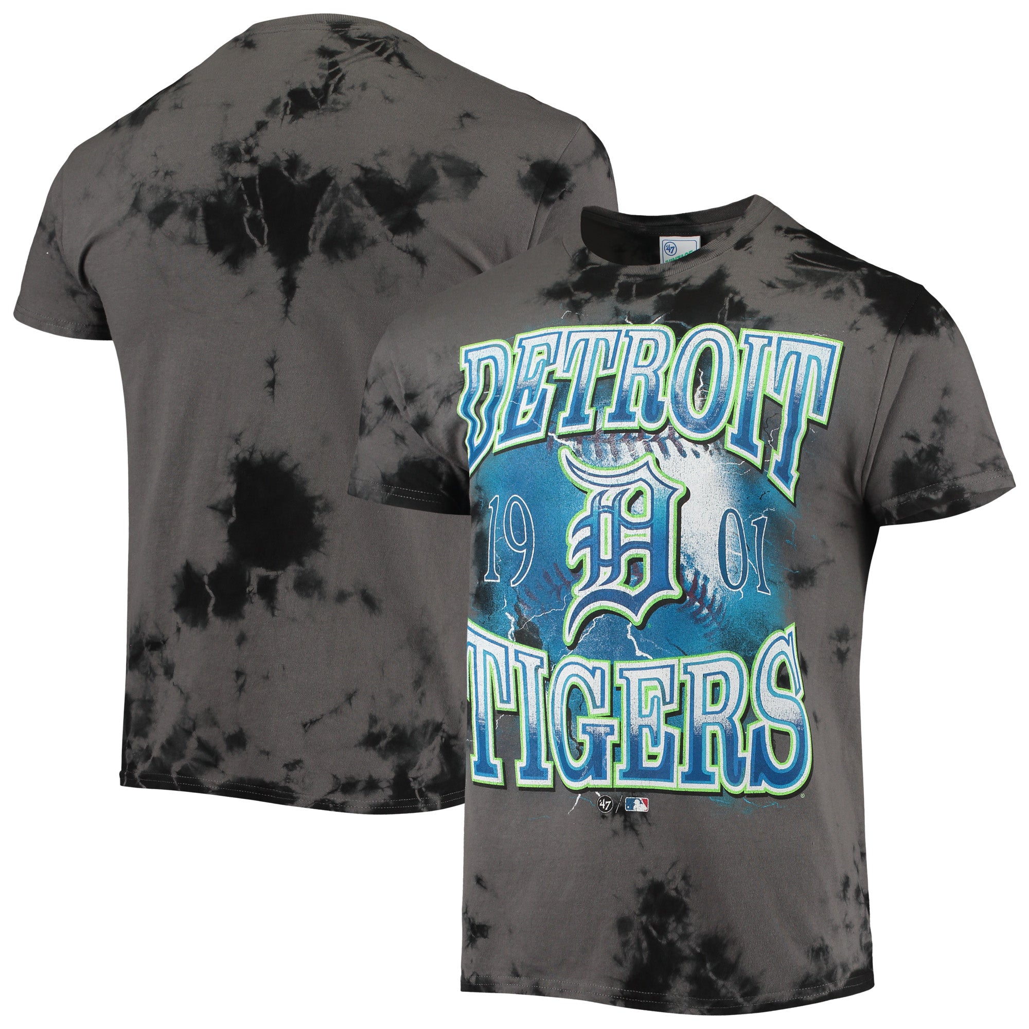 Men's '47 Charcoal Detroit Tigers Wonder Boy Vintage Tubular T-Shirt