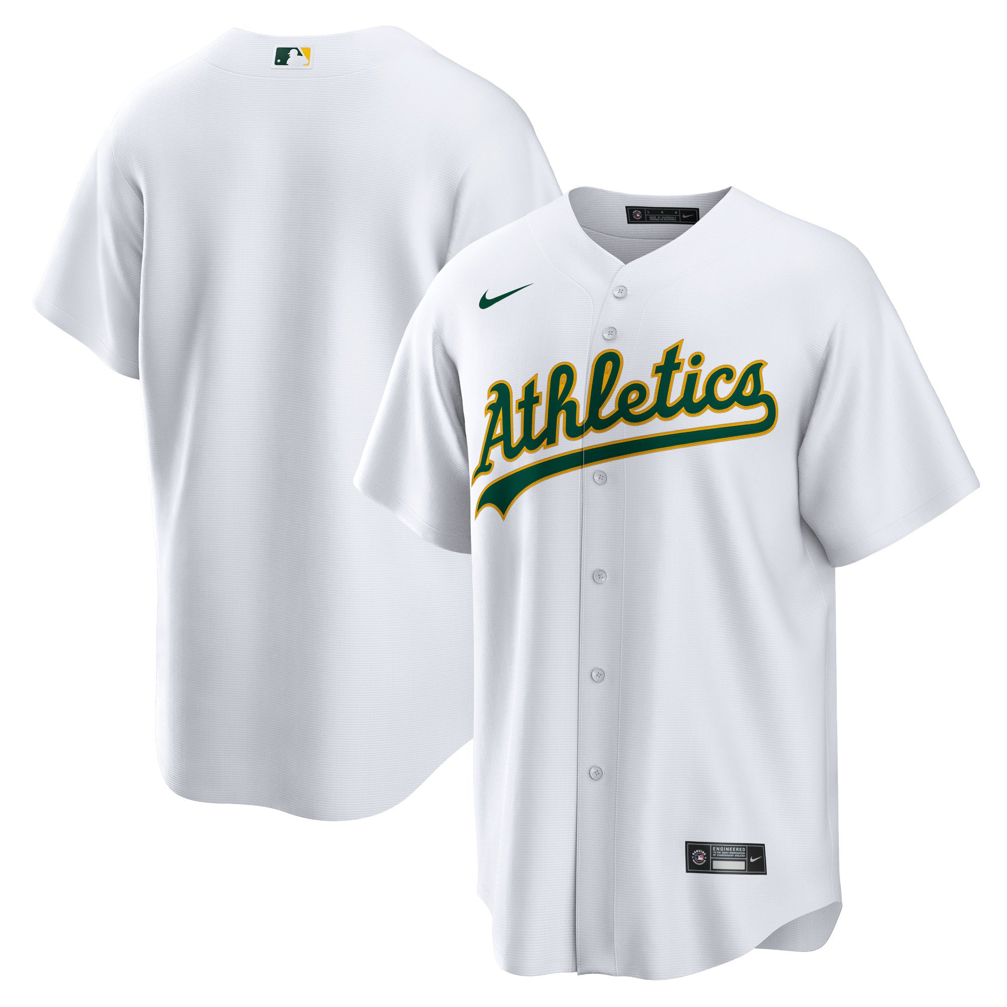 Men's Nike White Athletics Home Blank Replica Jersey