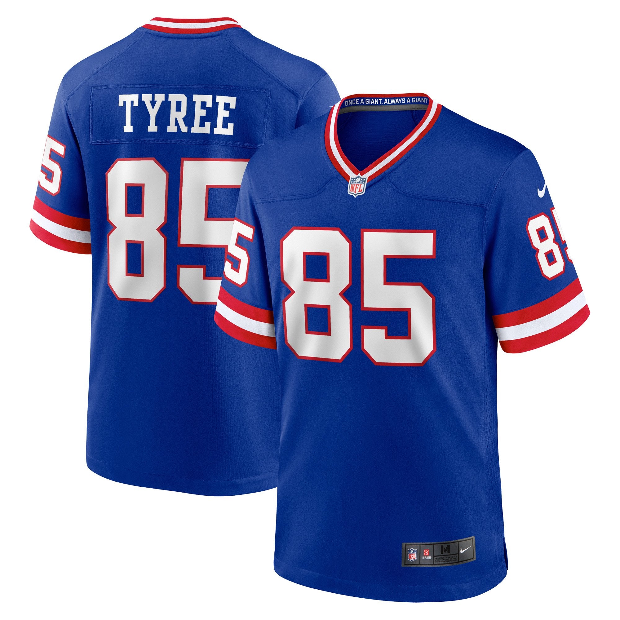 Men's Nike David Tyree Royal New York Giants Retired Player Alternate Game Jersey