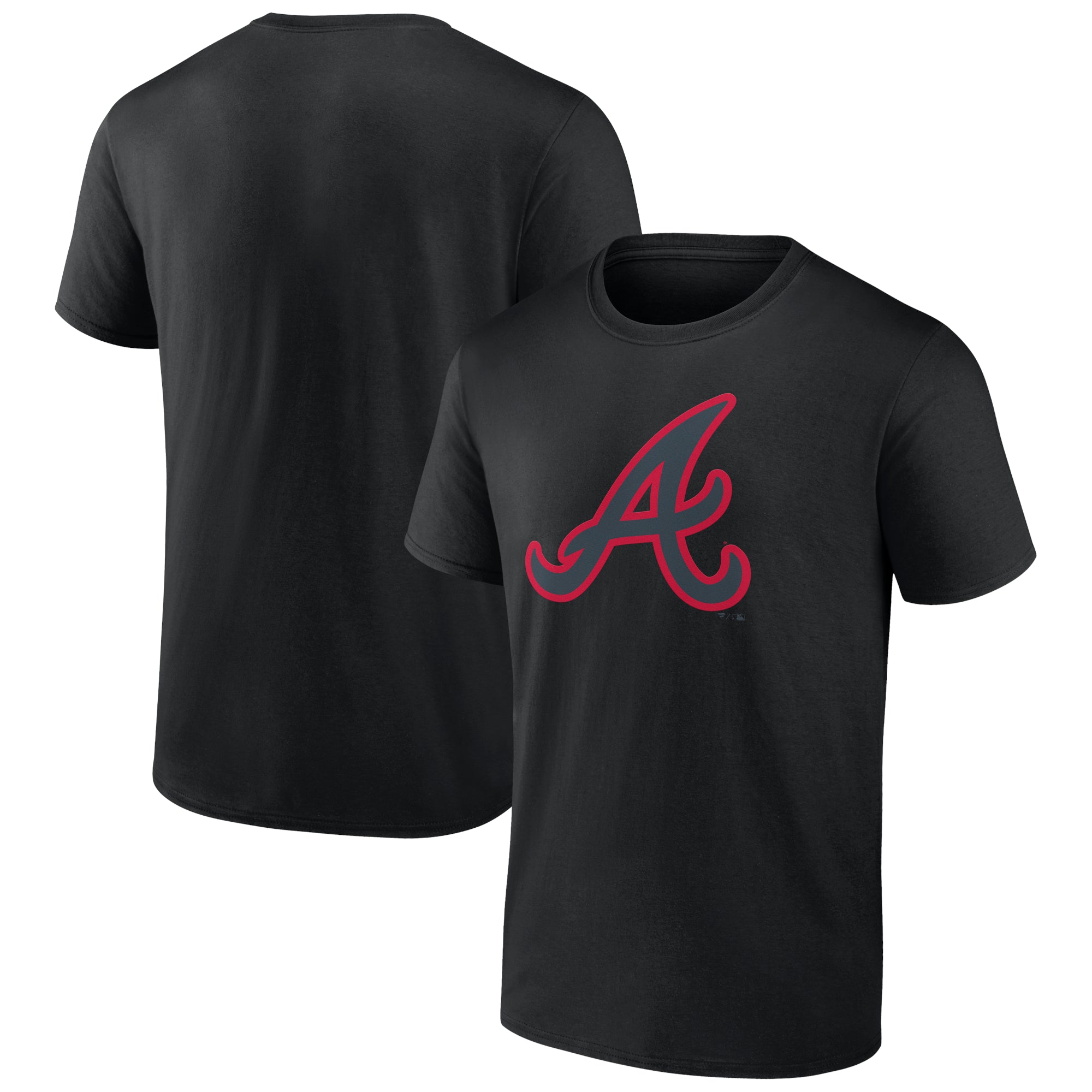 Men's Black Atlanta Braves Rough Diamond T-Shirt