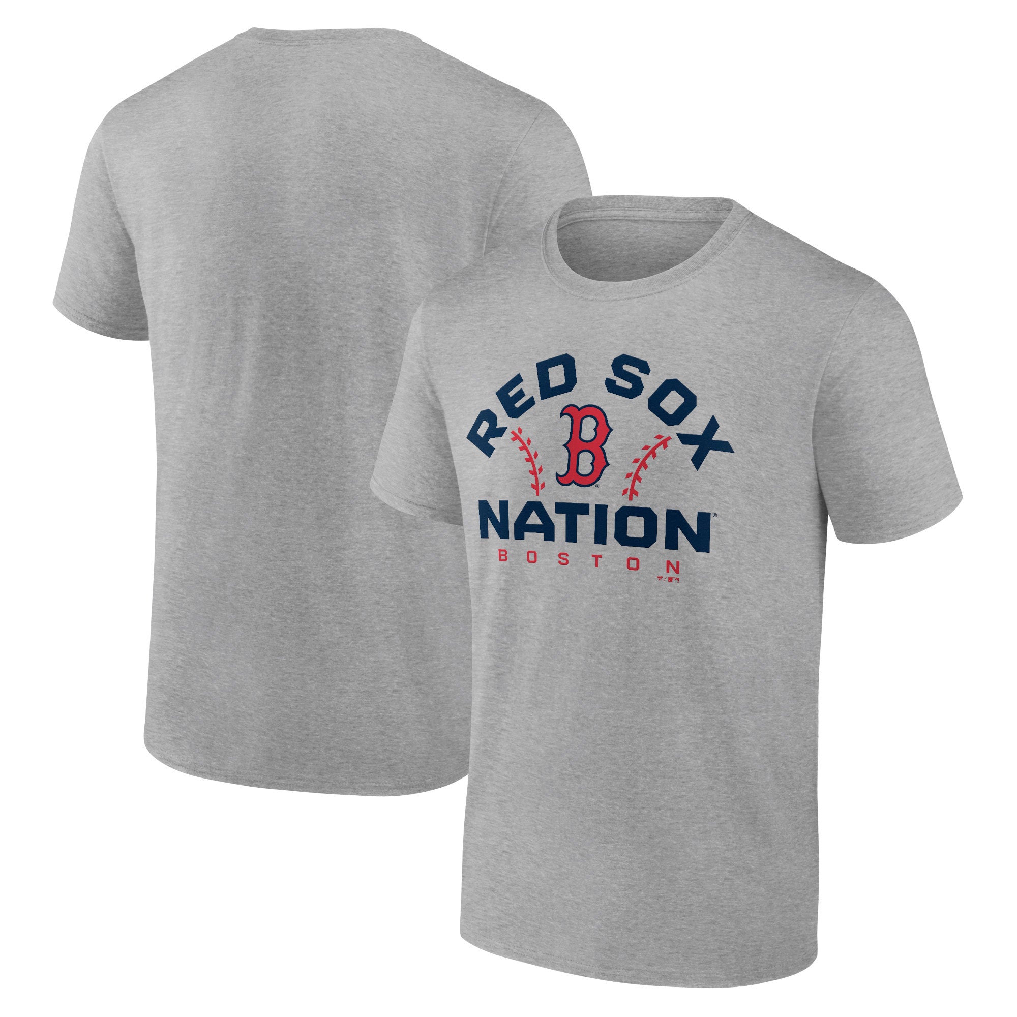 Men's Heather Gray Boston Red Sox Team Go For Two T-Shirt