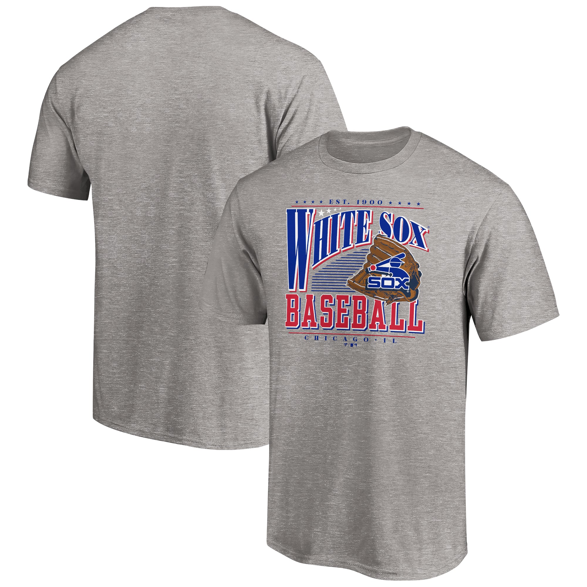 Men's Heather Gray Chicago White Sox Cooperstown Collection Winning Time T-Shirt