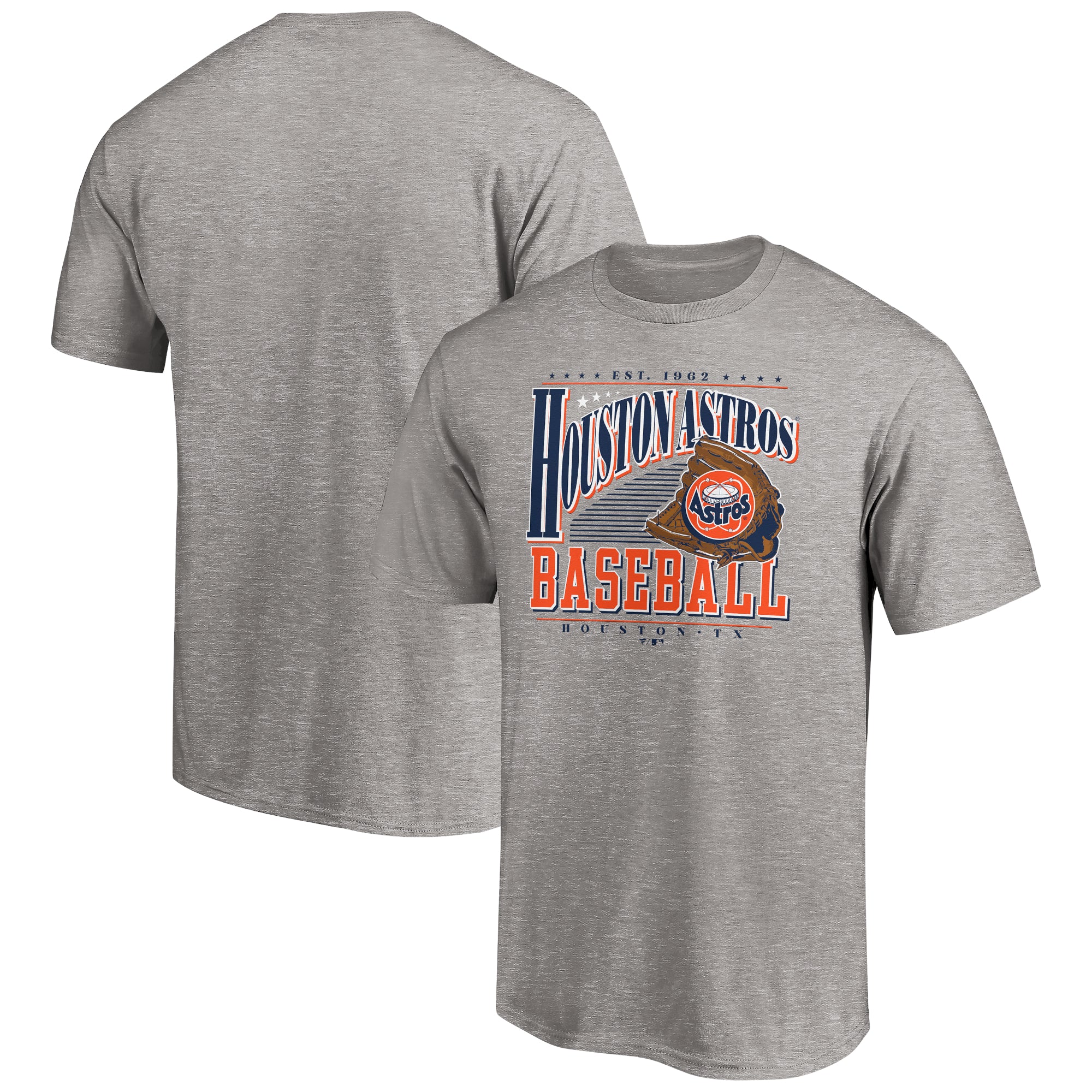 Men's Heather Gray Houston Astros Cooperstown Collection Winning Time T-Shirt