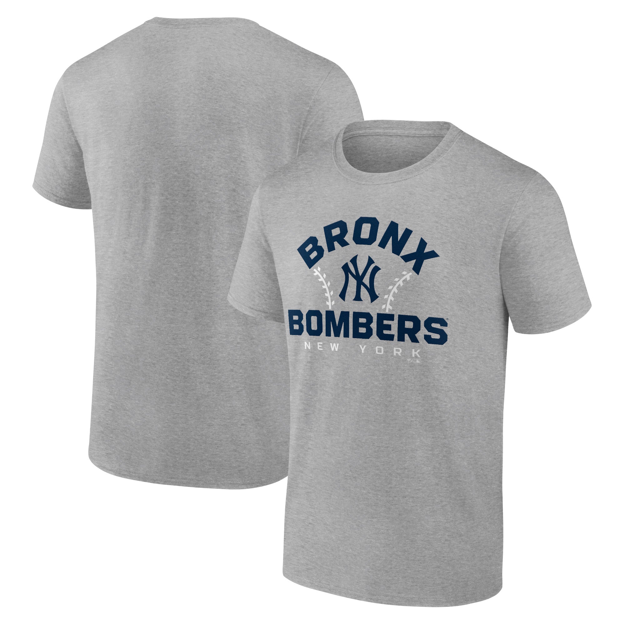 Men's Heather Gray New York Yankees Team Go For Two T-Shirt