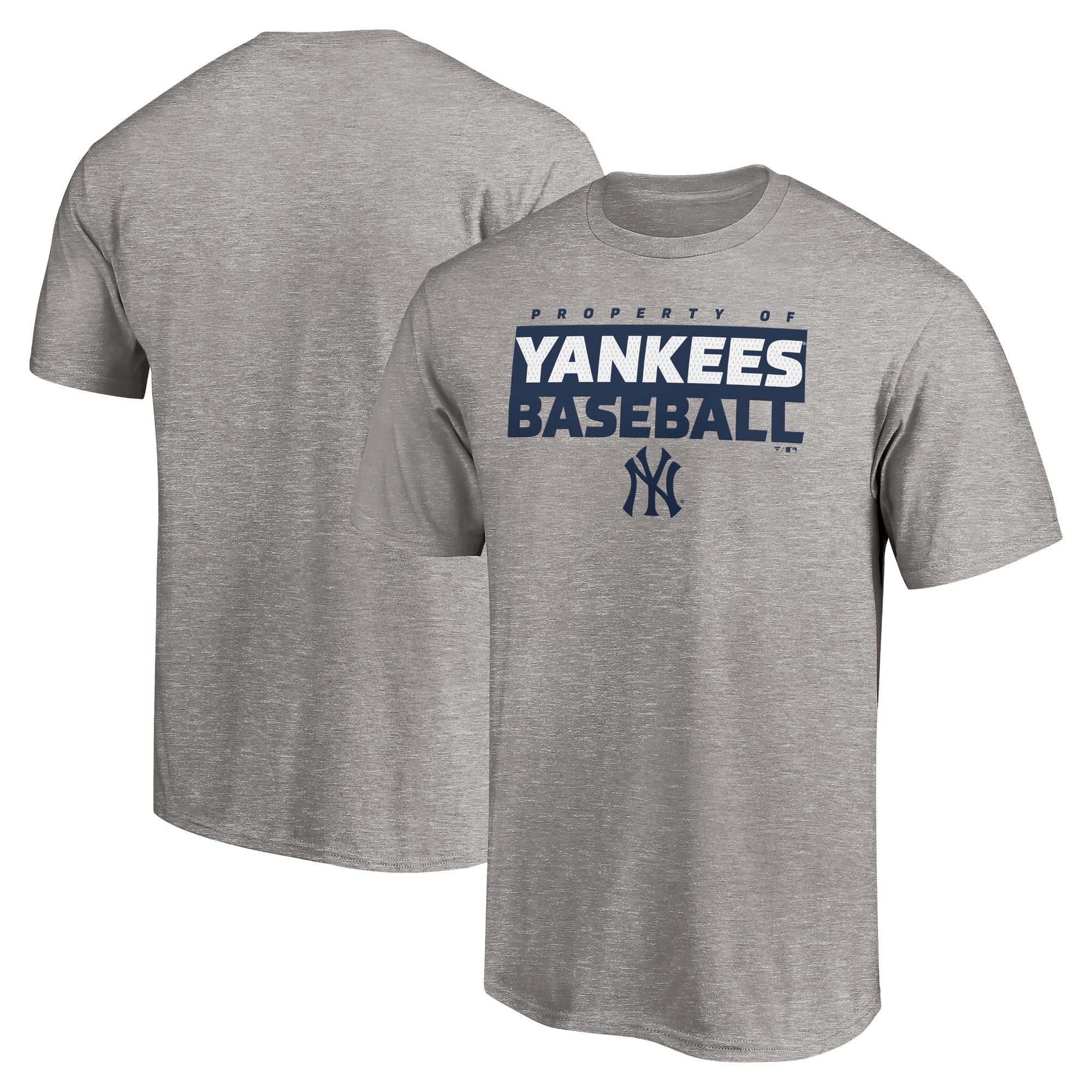 Men's Heather Gray New York Yankees Gain Ground T-Shirt